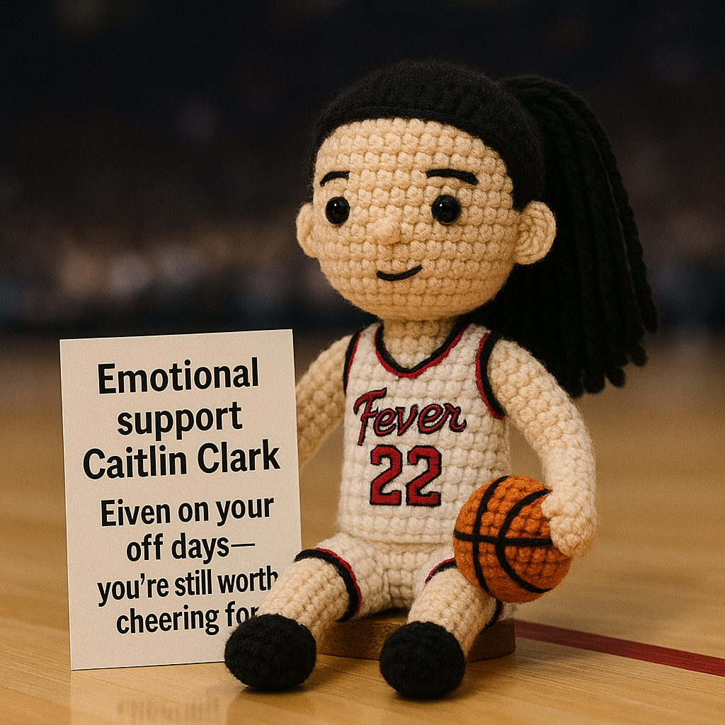 Caitlin Clark Emotional Support Crochet Doll