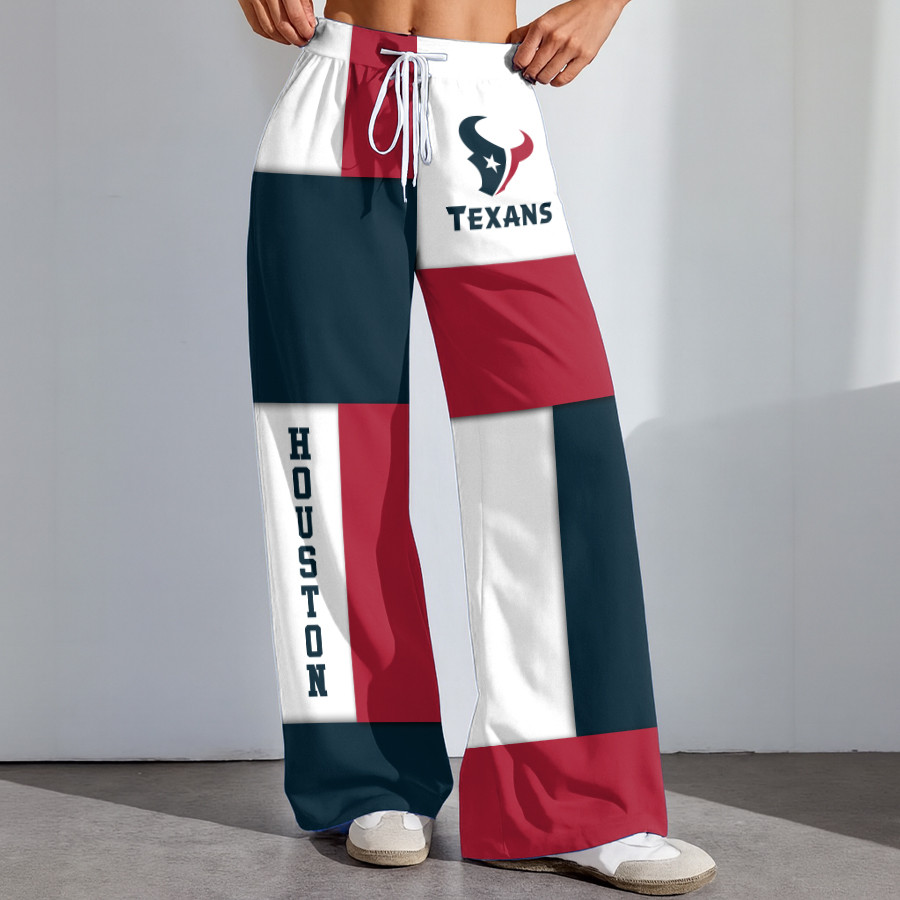 Houston Texans | Premium NFL Color Block Football High-Stretch Casual Pants HI