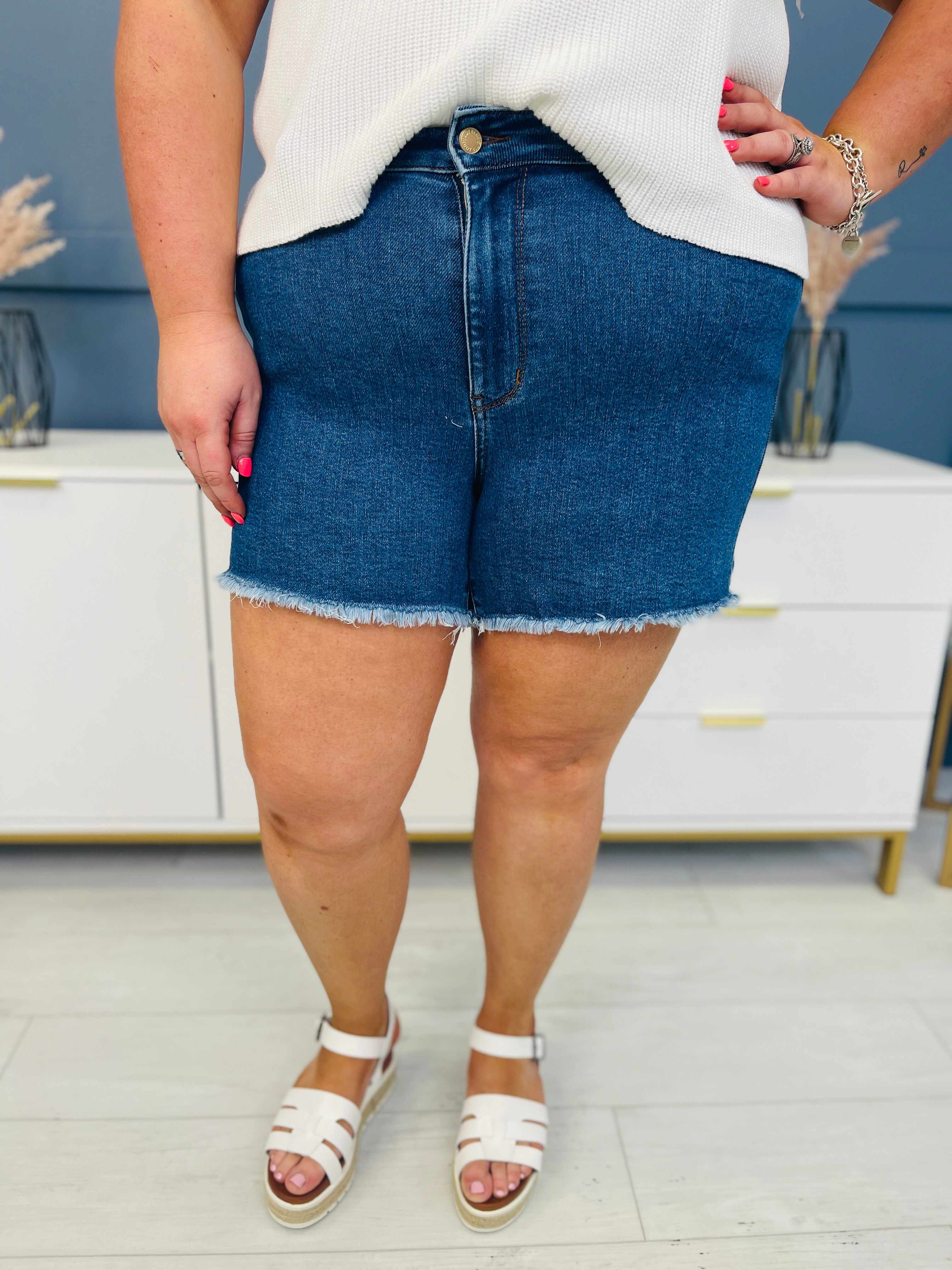 REG/CURVY Soak Up The Sun Cut Off Shorts