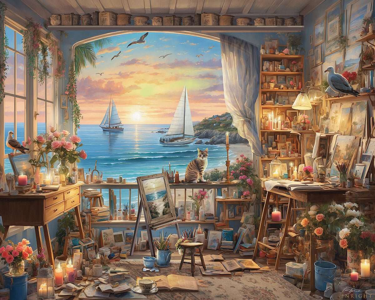 Art Studio (2002pz) - 1000 Piece Jigsaw Puzzle