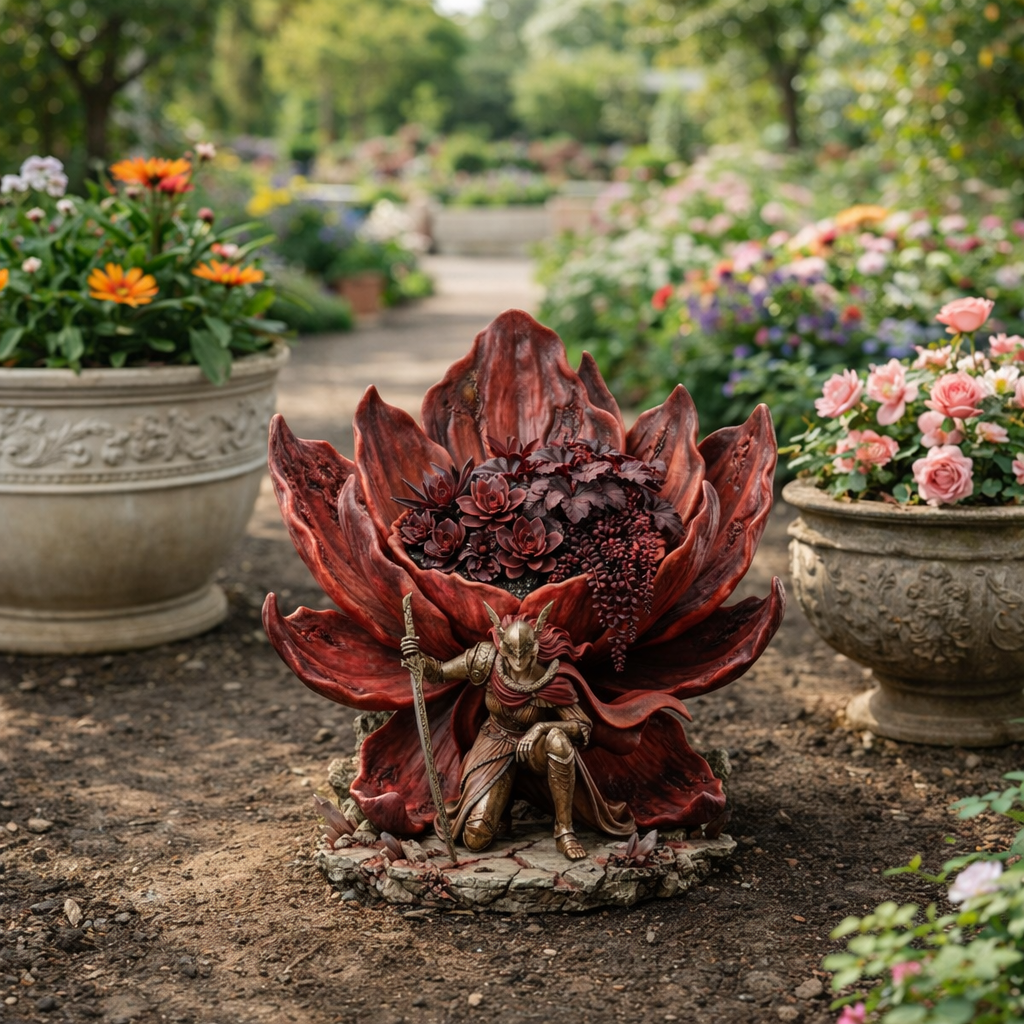 ⚔️Elden Ring Malenia Flower Planter Pot - Handcrafted Fan Art 🌺