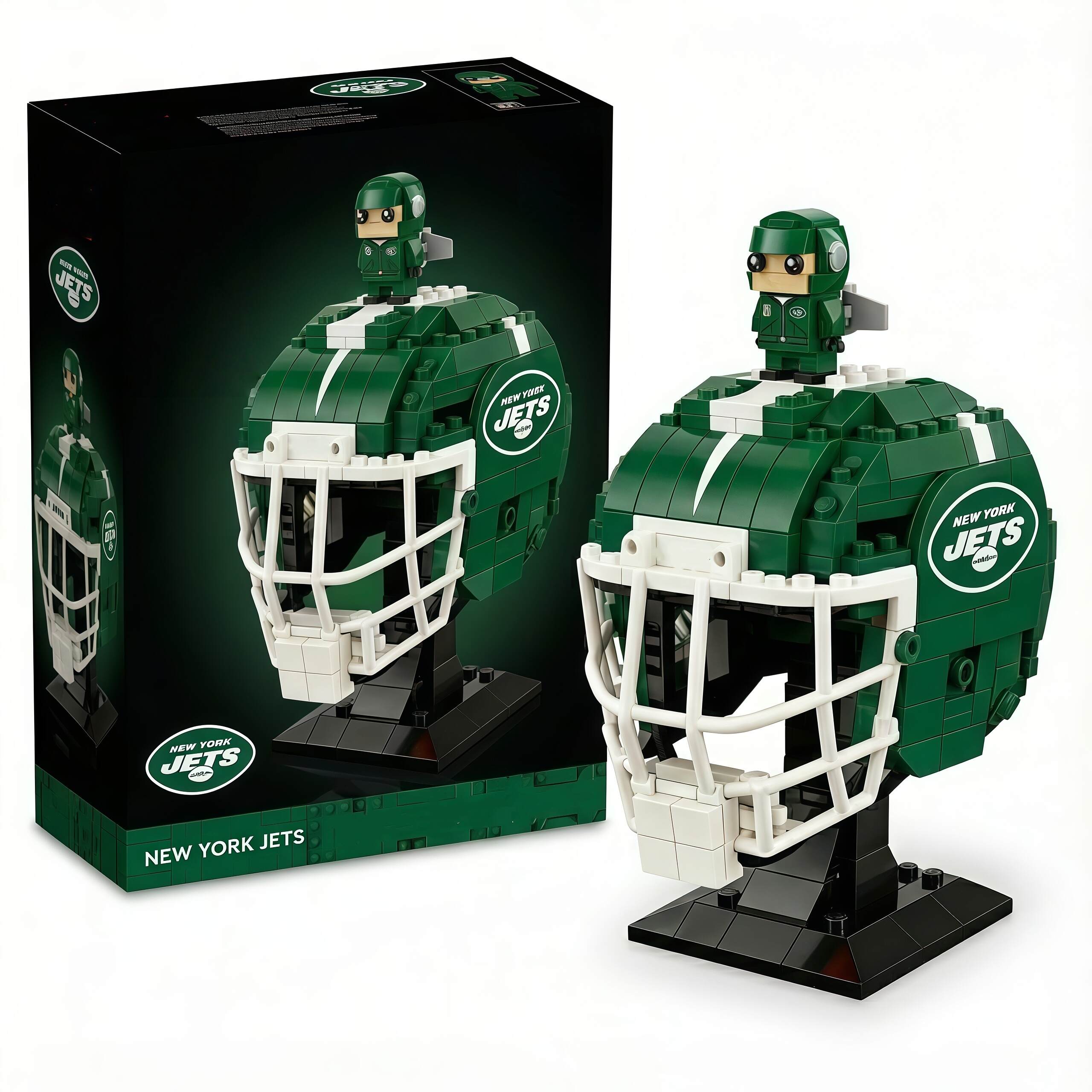 American Pro Football Brick Helmet Collector Brick Set