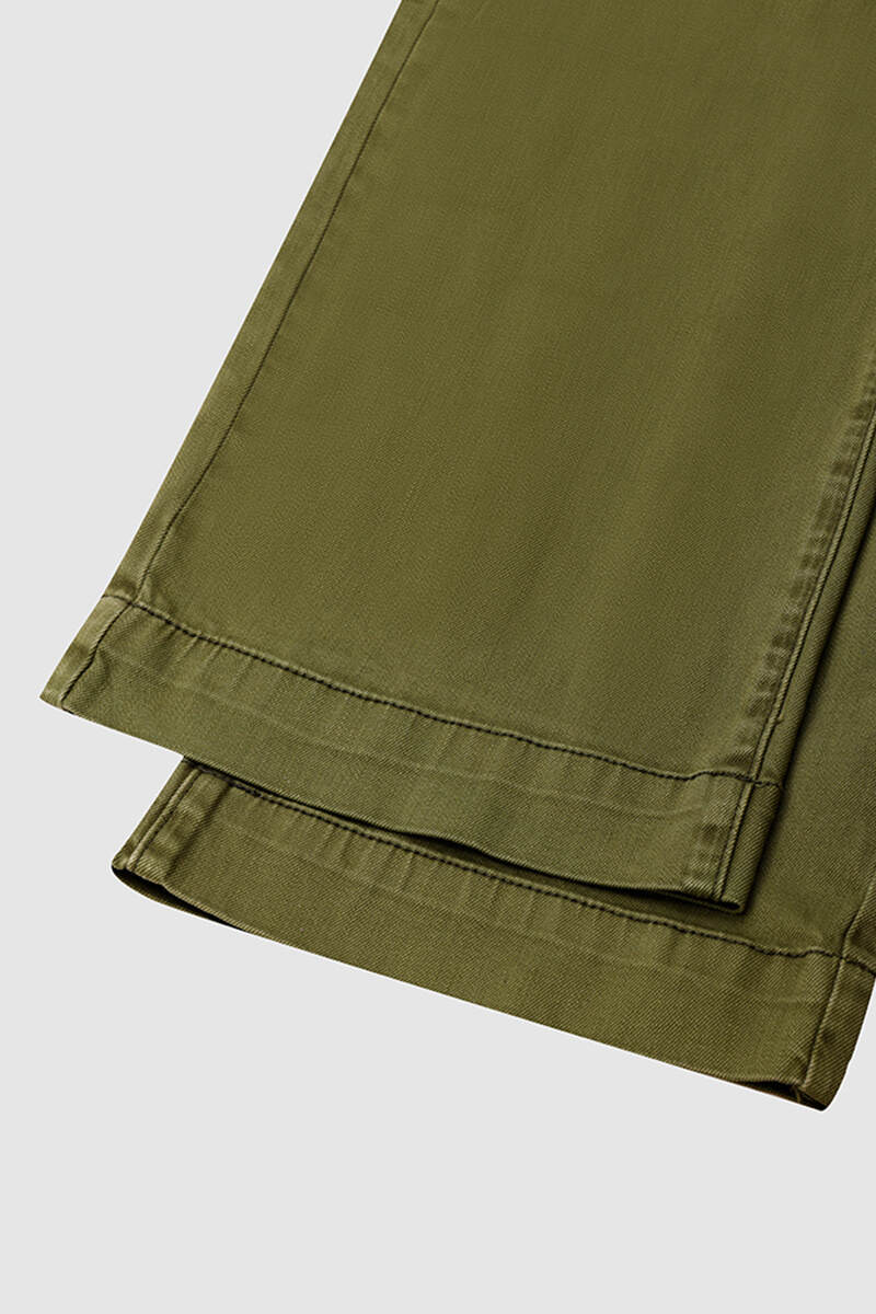 🔥Double Button Mid Waist Straight Leg Pants