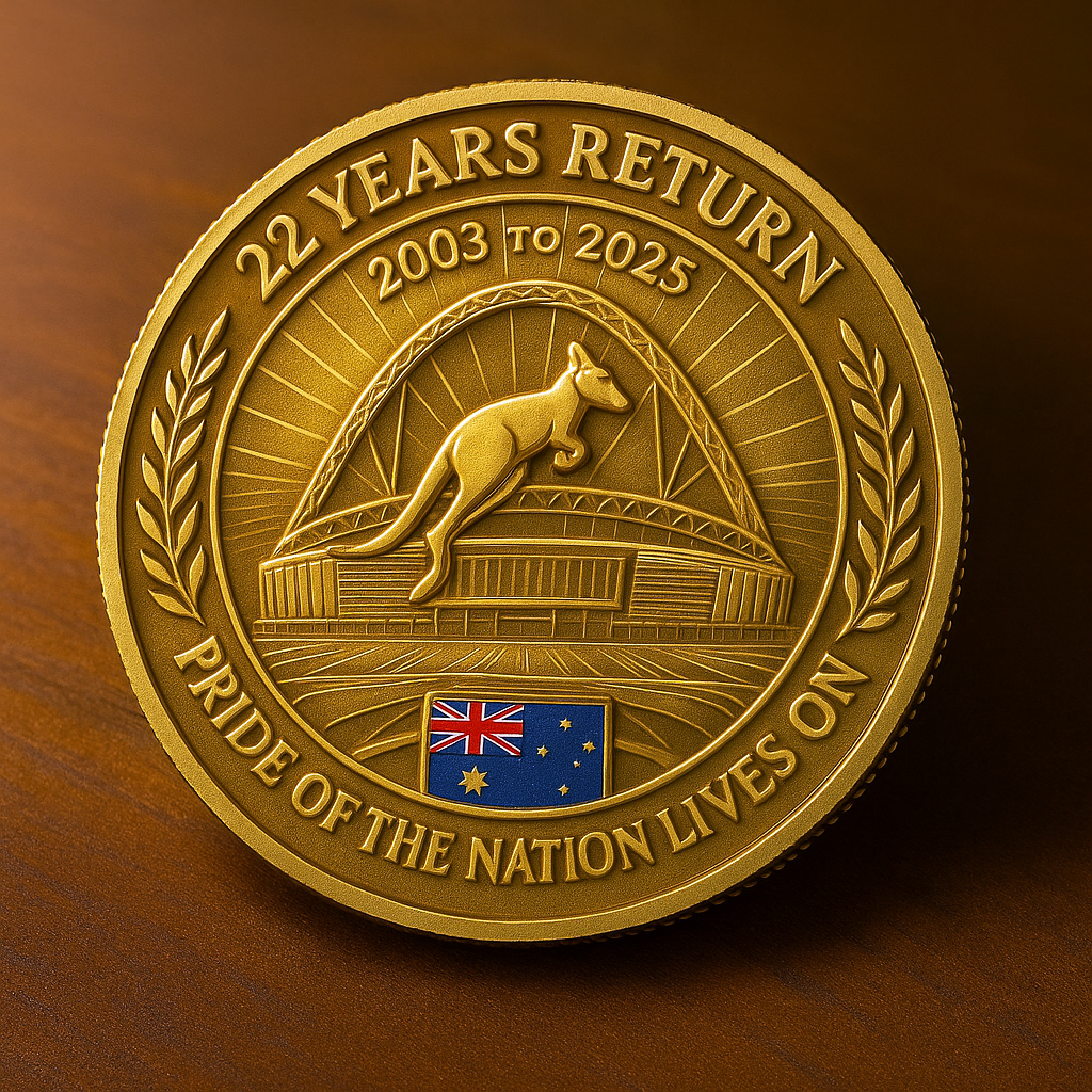 Australia Kangaroos The Ashes Series 2025 commemorative coin