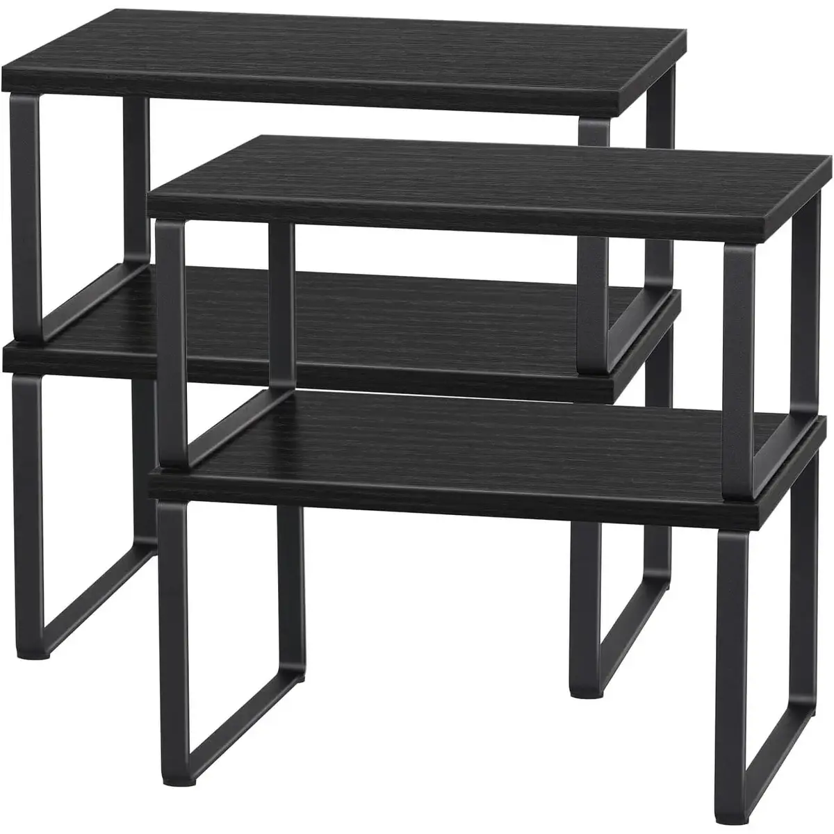 Stackable Kitchen Cabinet Shelves Organizer
