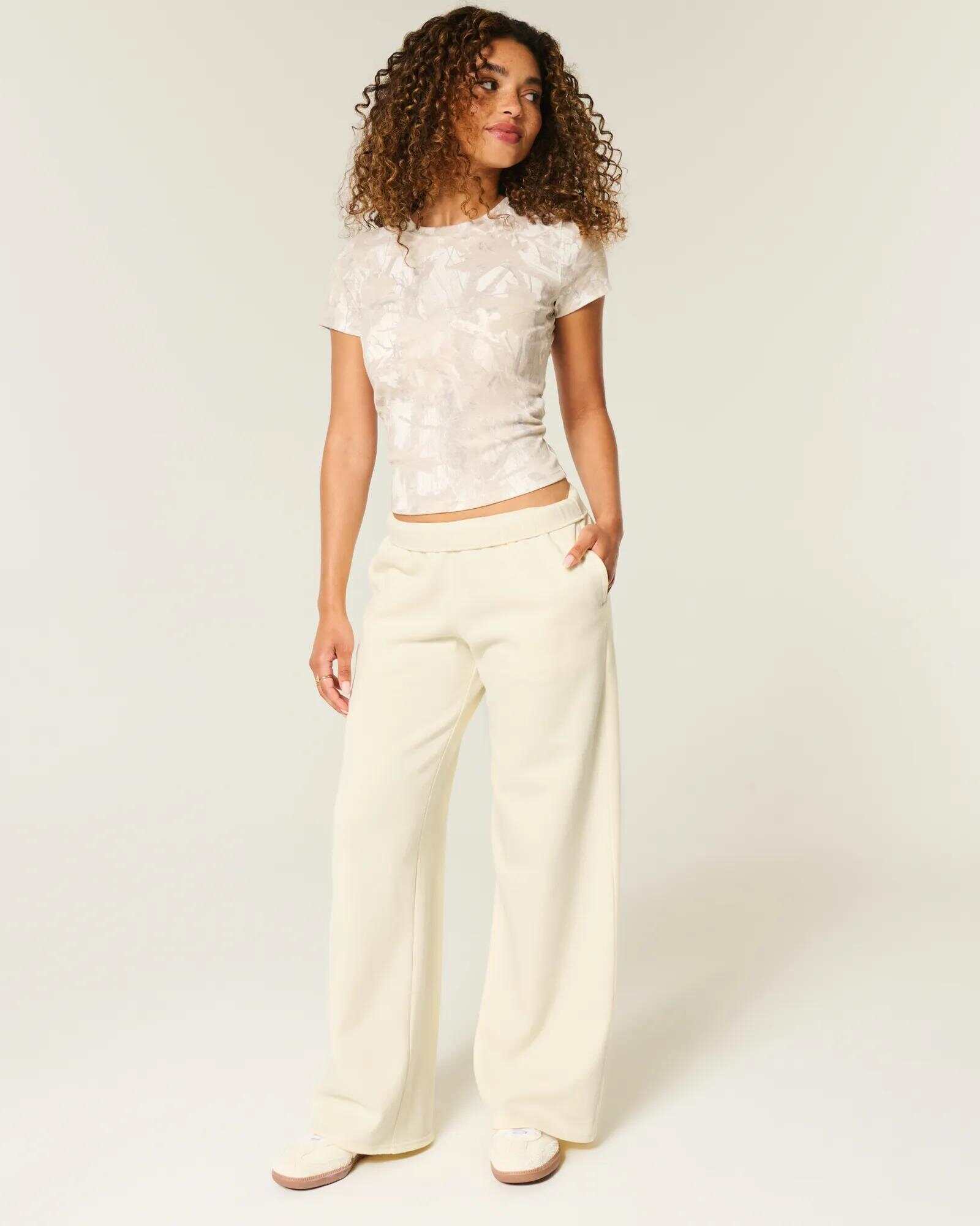 Wide-Leg Sweatpants