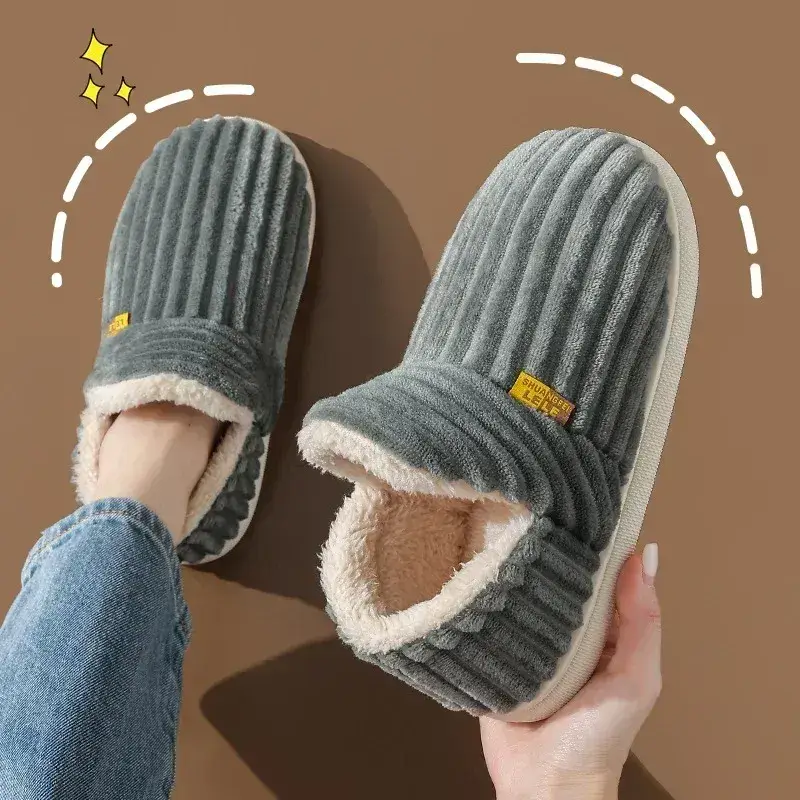 New Fur Slippers For Women Men Winter Furry Fashion Warm Ankles Plush Cozy Slides