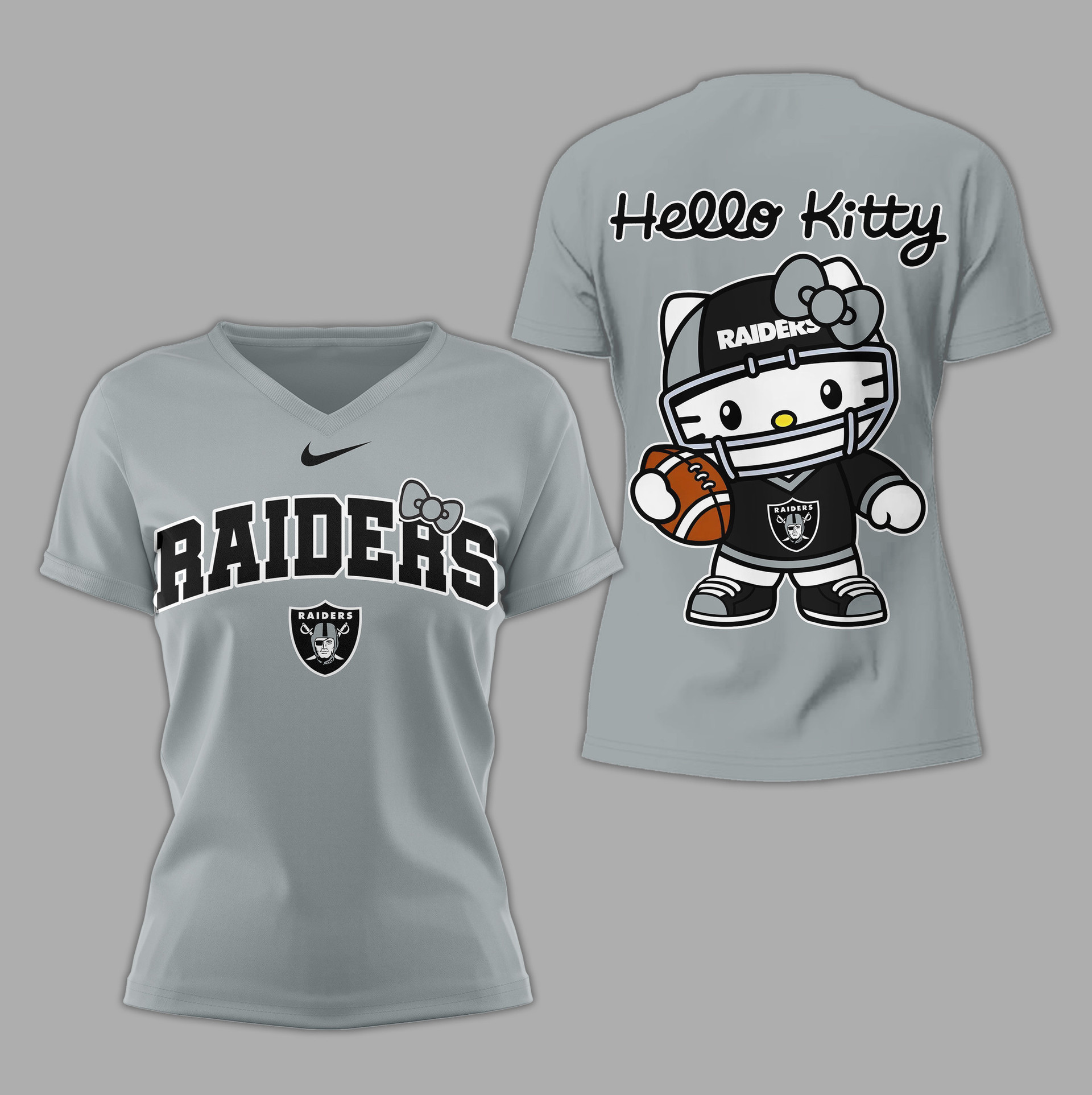 Las Vegas Raiders | Premium NFL Hello Kitty Women's Shirt TD