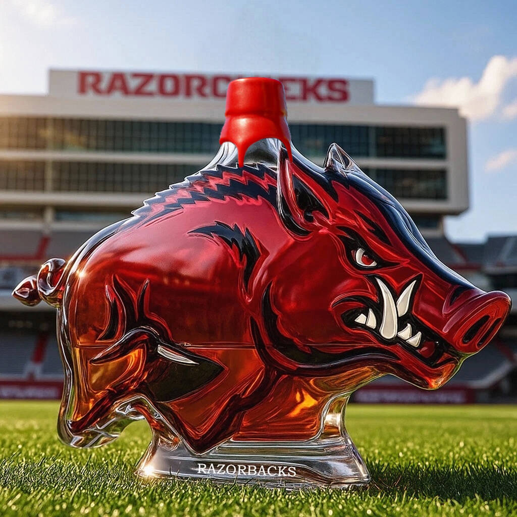 Arkansas Razorbacks Whiskey bottle
