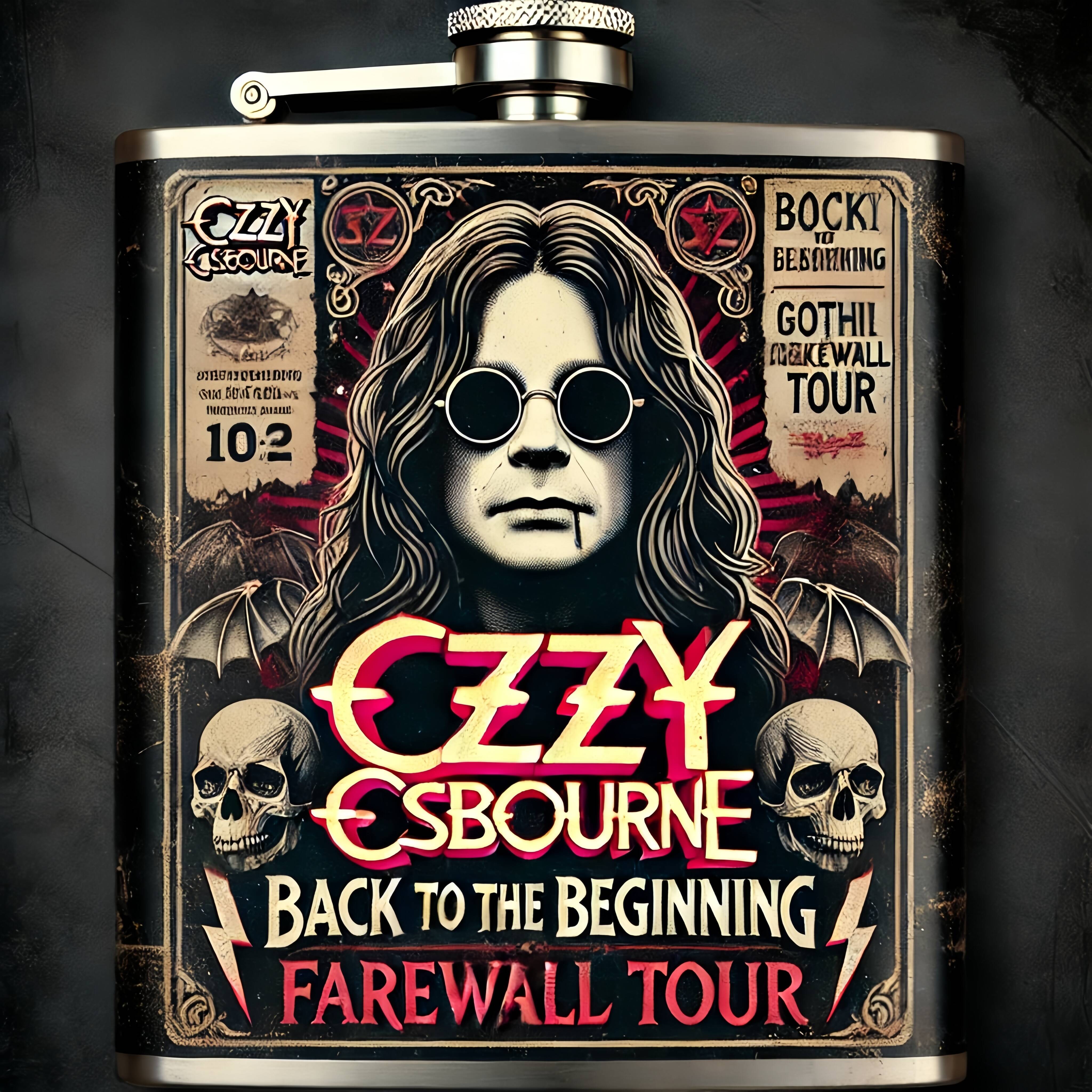 Ozzy Osbourne Farewell Tour Flask