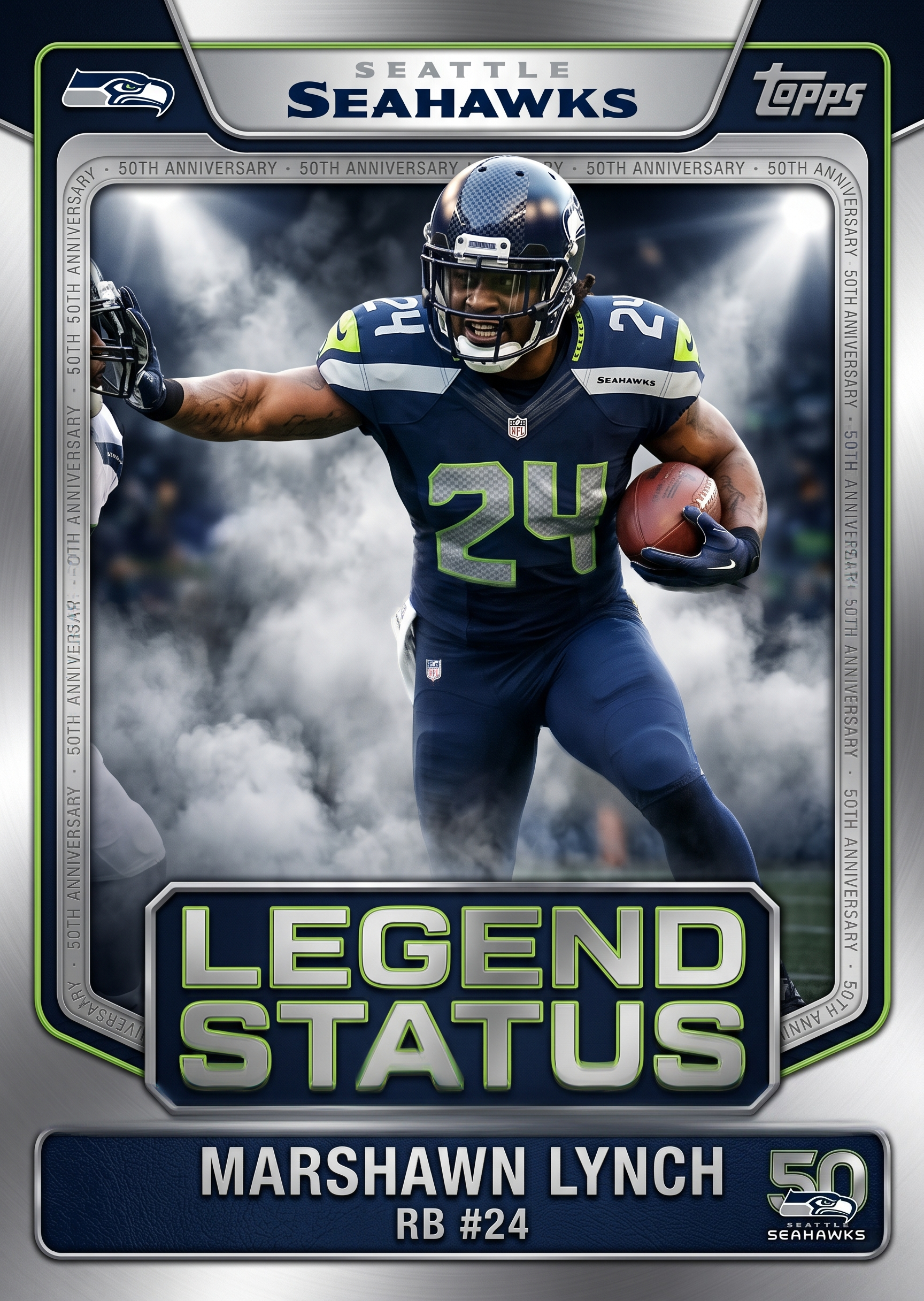 Seattle Seahawks 50th Anniversary Hobby Box