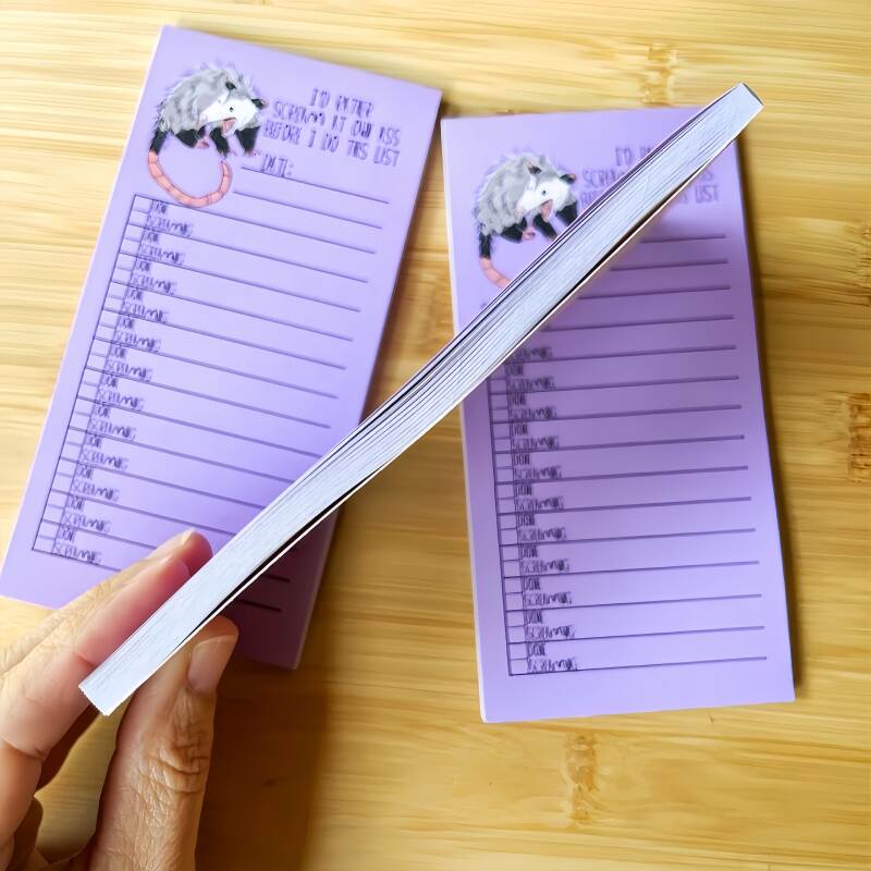Possum Screaming To Do List Notepad