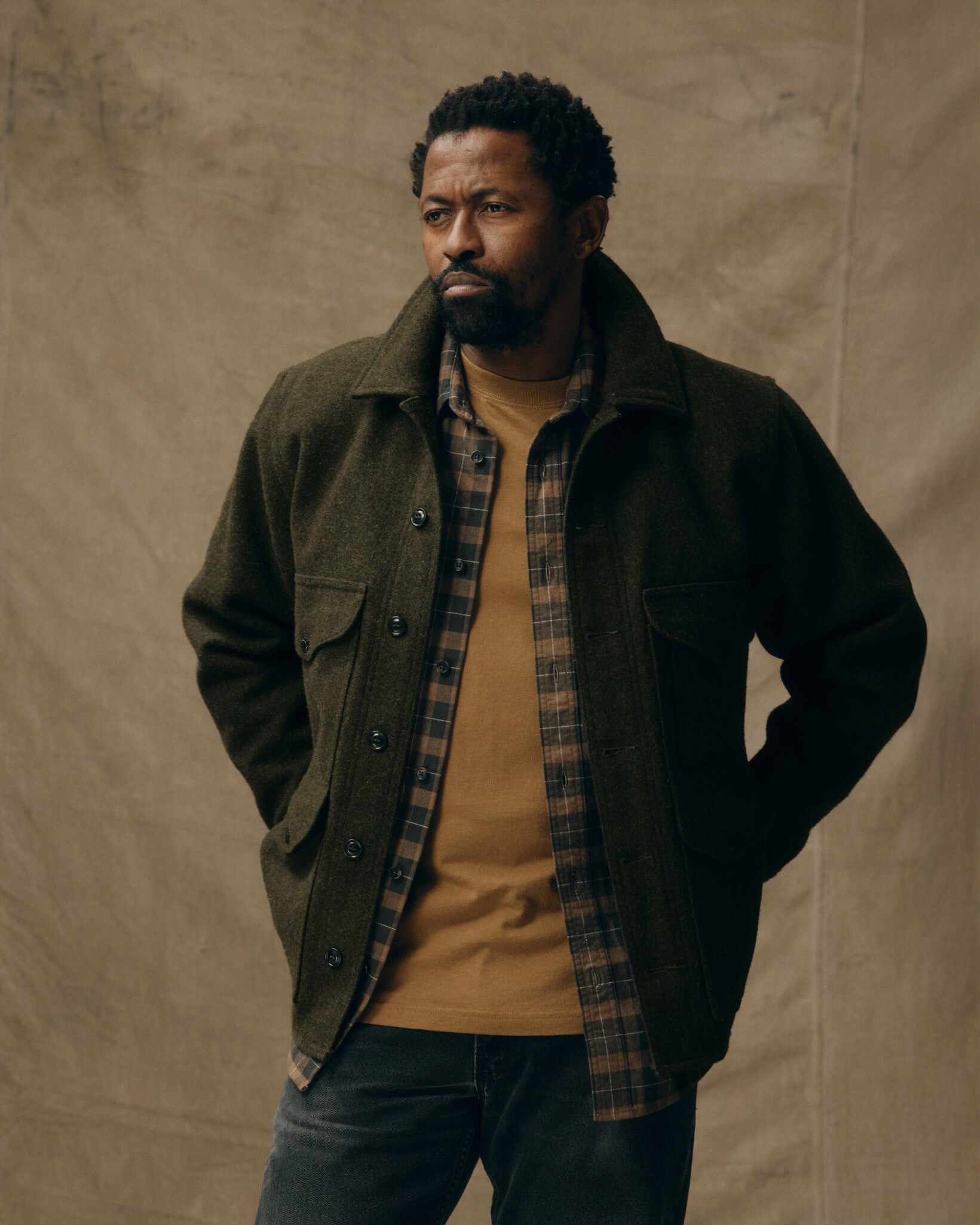 Mackinaw Wool Cruiser Jacket - Forest Green