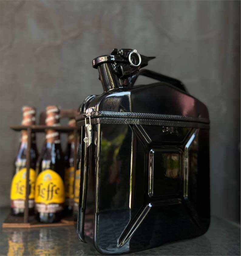 5 L Jerry Can Mini Bar With Wooden Beer Carrie, Beer Mini Bar, Canister Portable Beer Bar, Camping Party Bar, Custom Fuel Bar, Travel Bar
