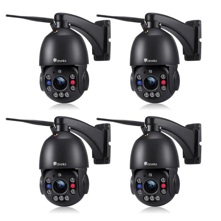 5MP HD PTZ Security Camera with 30X Optical Zoom and 492ft Night Vision