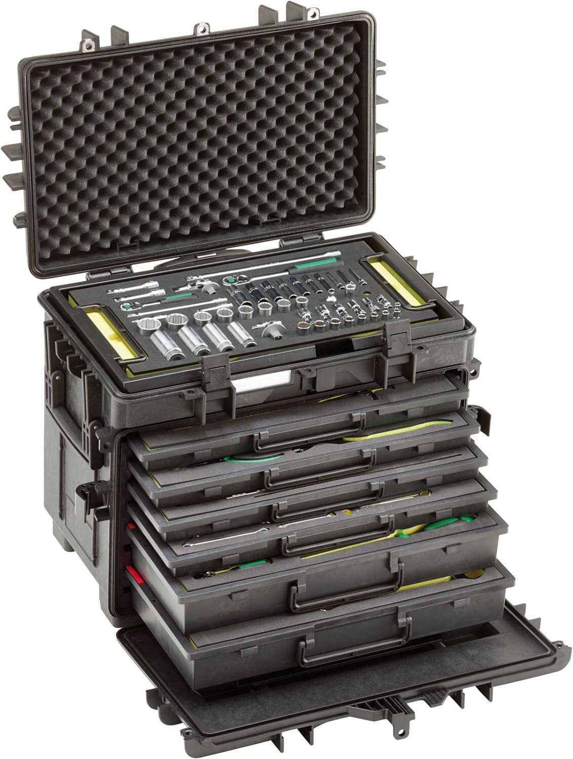 Stahlwille AOG-Kit No. 1322a WT/TS - 154 High-Performance Tools for Aeroplanes in Tool Trolley No. 13217 with TCS Inlays, 28.4kg, Made in Germany
