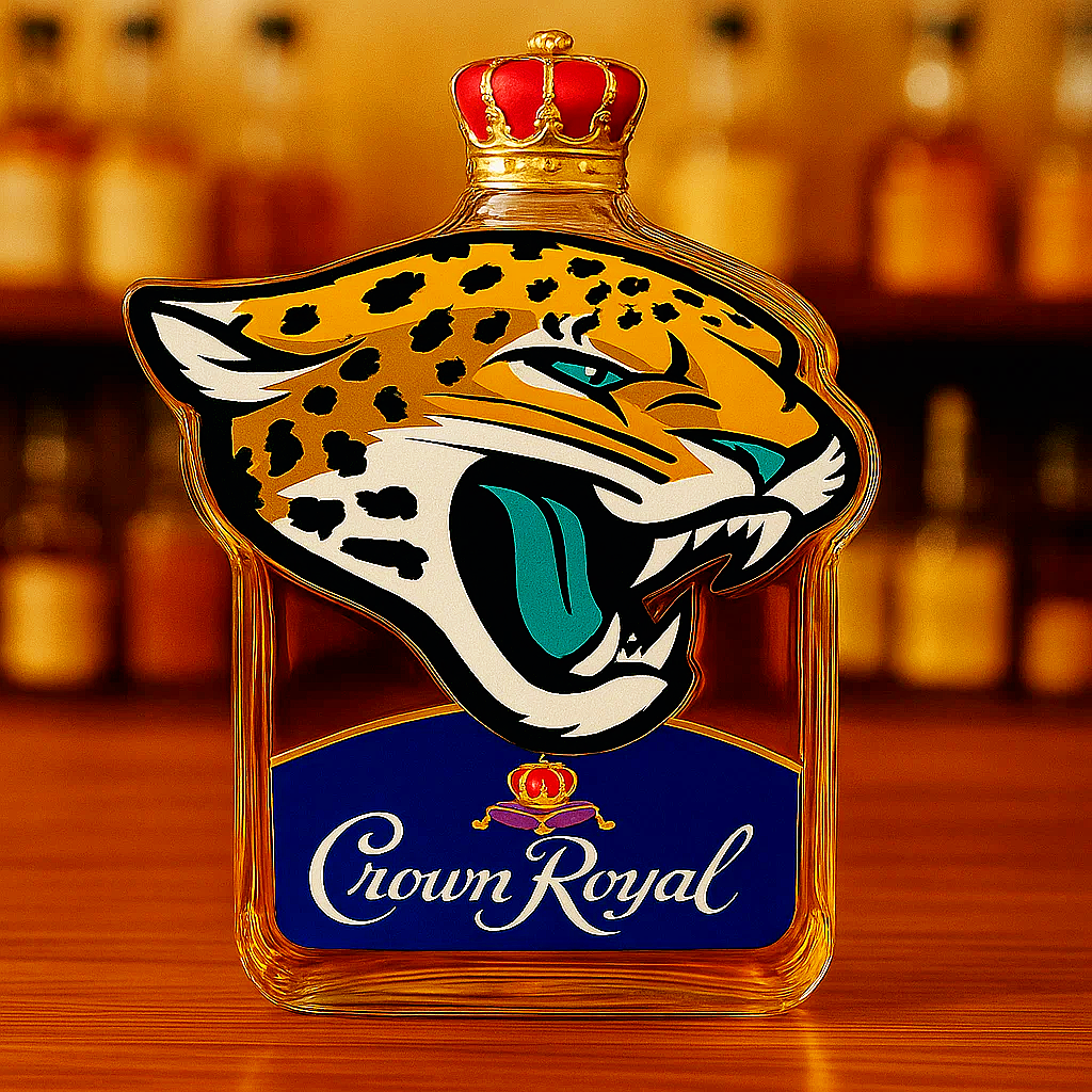 Jacksonville Jaguars Whiskey Bottle