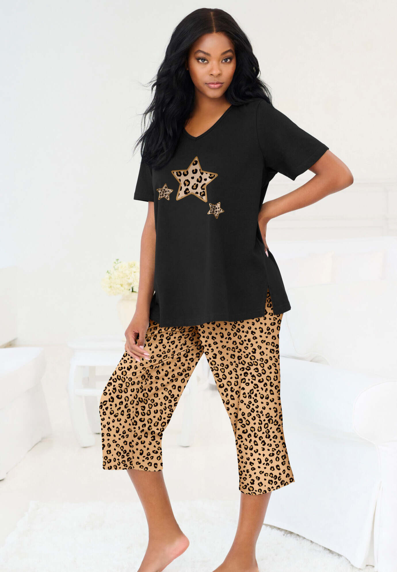 2-Piece Capri PJ Set