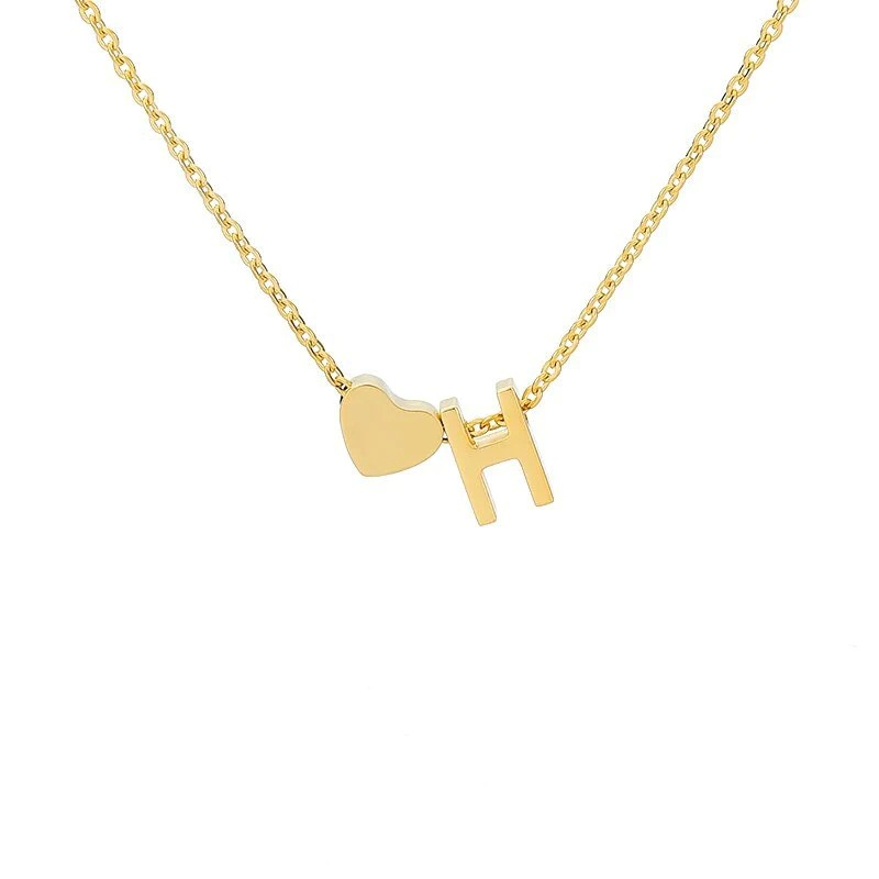 🔥Last Day 69% OFF ✨Personalized Gold Heart A-Z Initial Necklace Jewelry Gift for Her