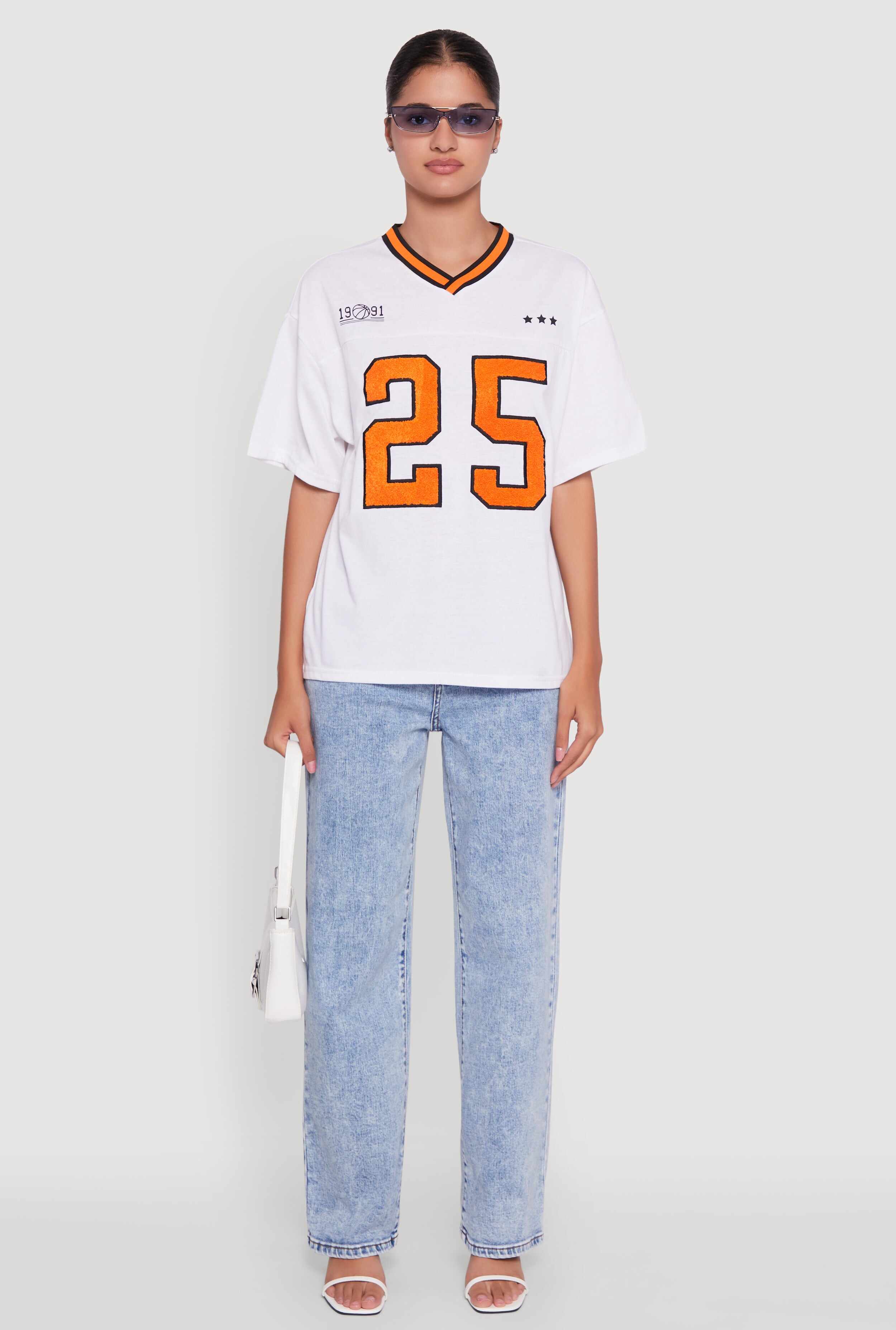 Chenille Graphic Football T-Shirt