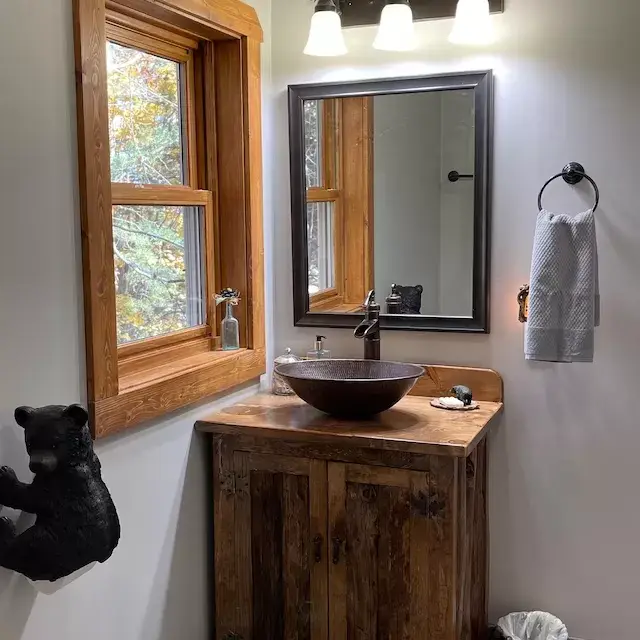 Rustic Farmhouse Vanity - Copper Sink - 42
