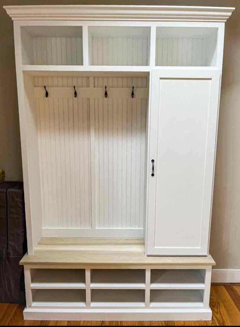 FORT MYERS Entryway bench with storage