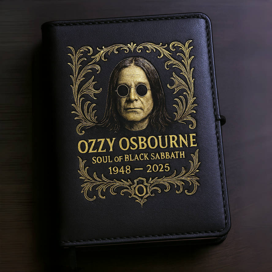 Ozzy Osbourne Memorial Handmade Notebook