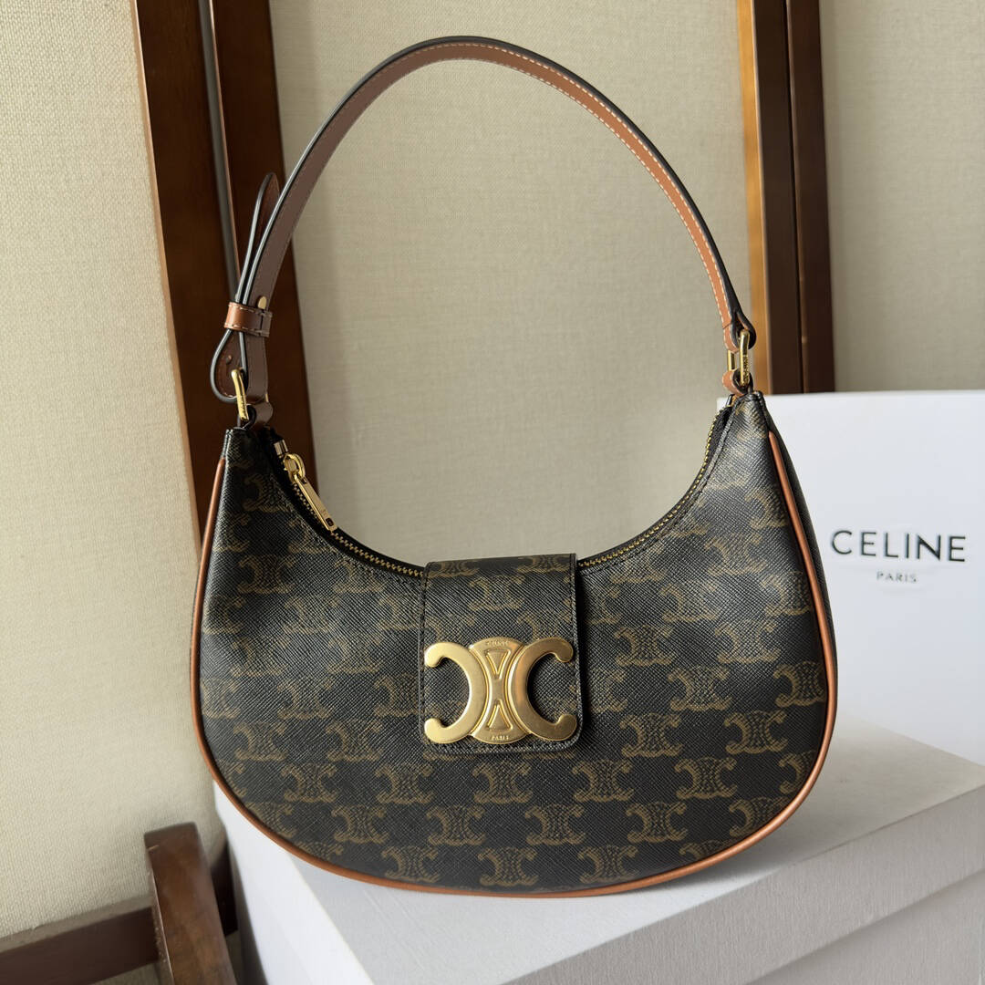 Ava Signature-Shoulder Bag – Heritage-Inspired Coated Canvas with Oversized Logo Print & Versatile Styling
