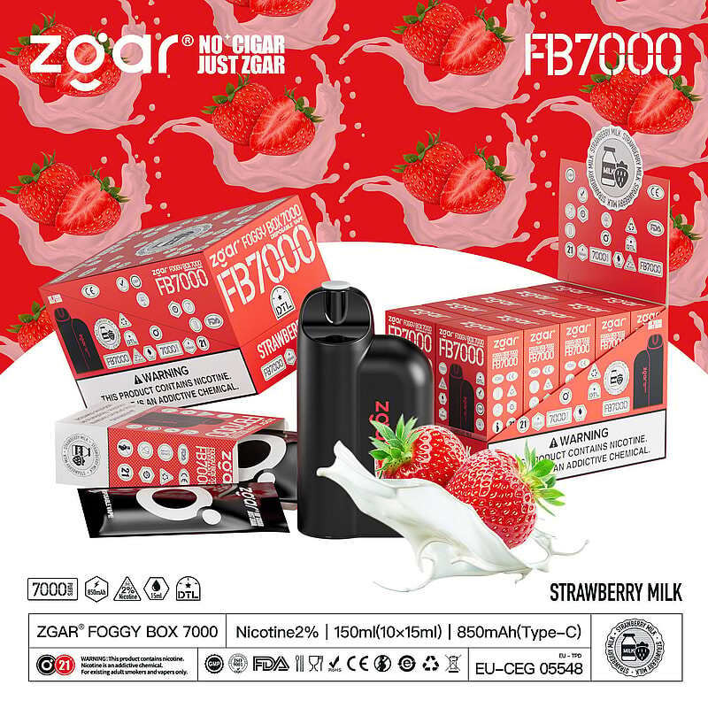 ZGAR FOGGY BOX 7000 Puffs 2% Nicotine Rechargeable Disposable Pod