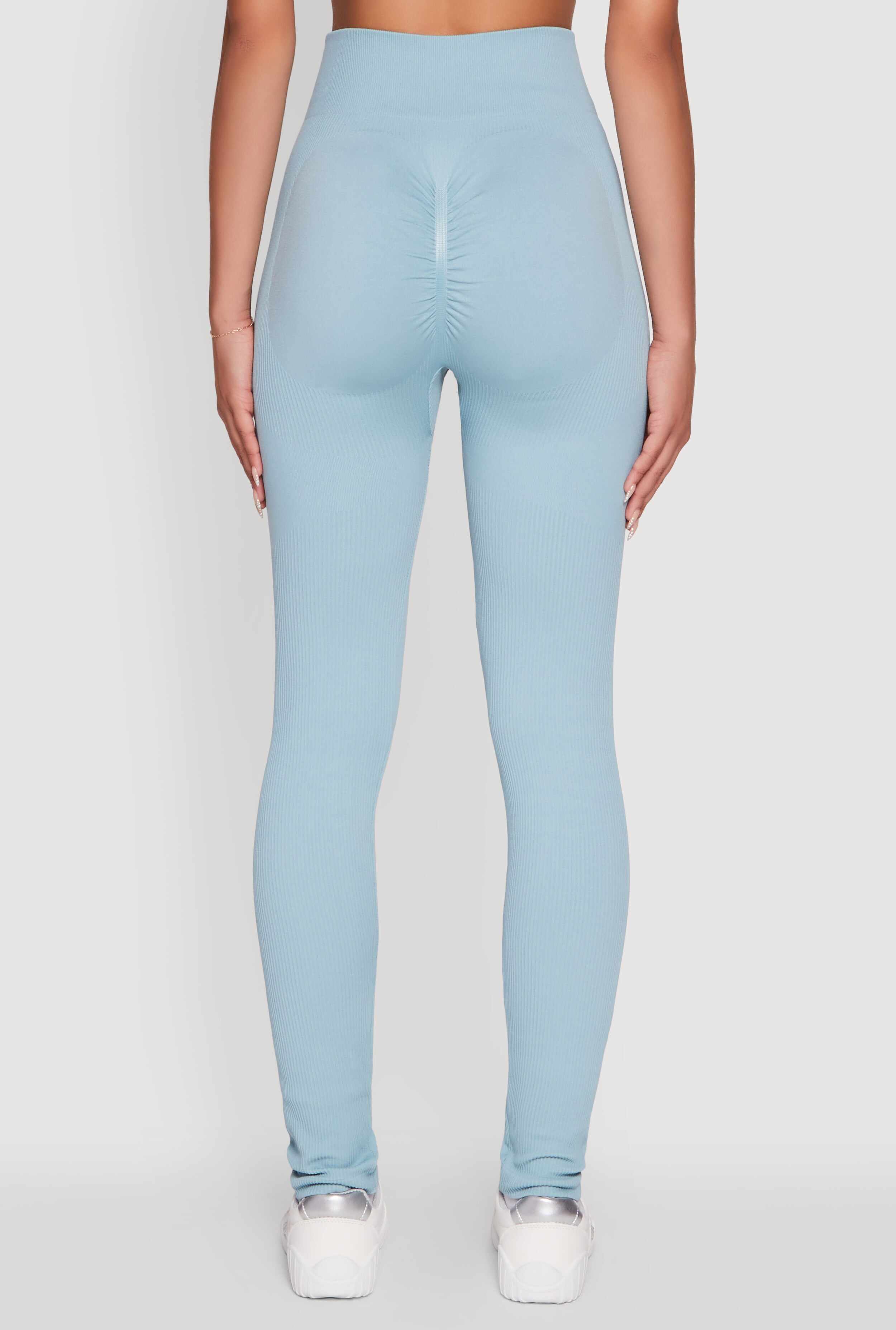 Seamless Ruched Back High Waisted Leggings