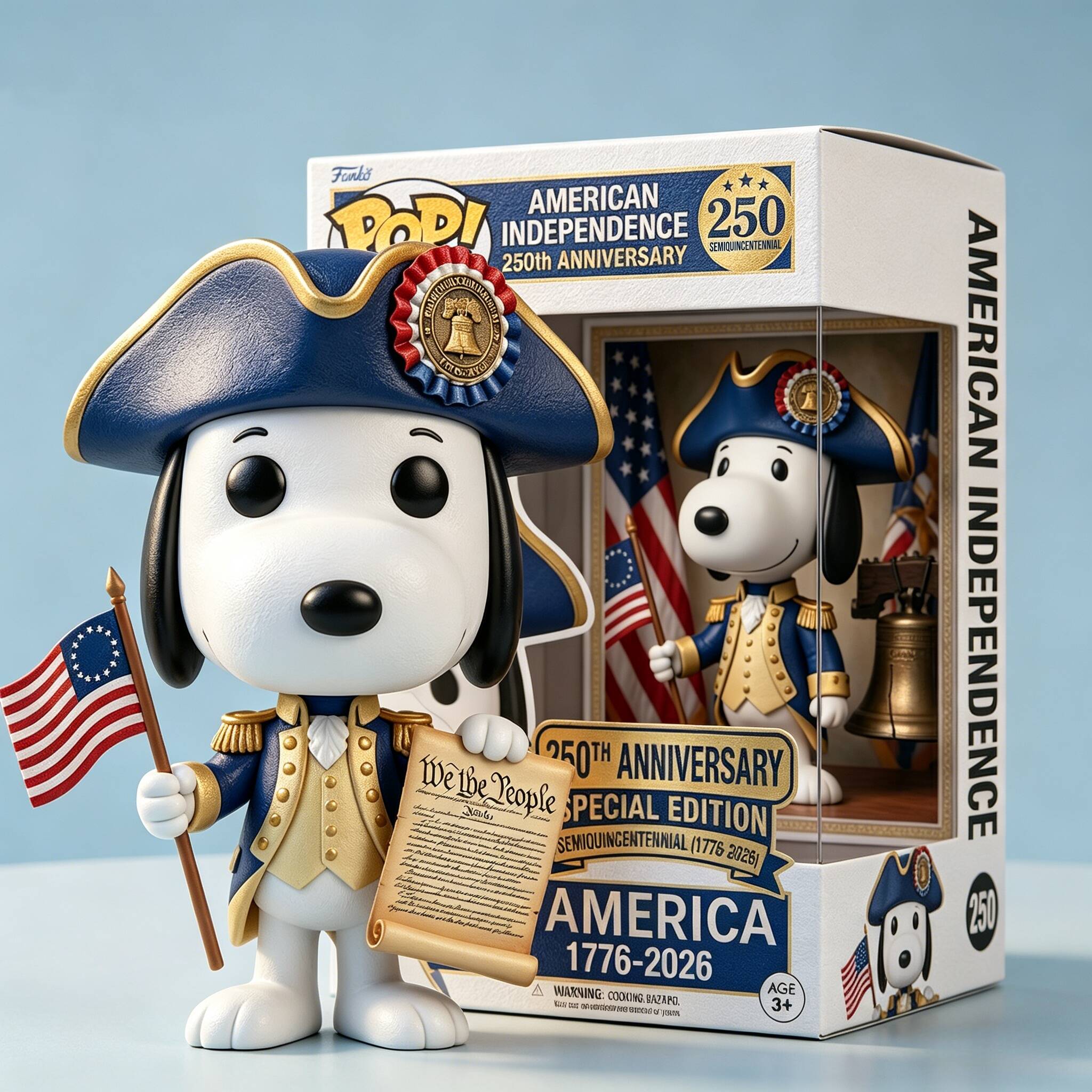 🎁Snoopy American Independence 250th Anniversary Funko POP! Limited Edition ！