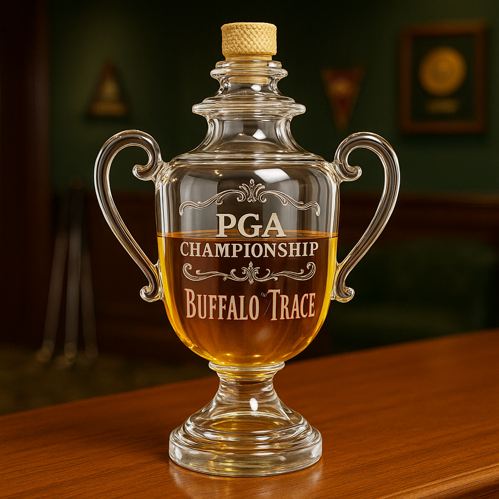 PGA Championship Trophy Whiskey  Bottle