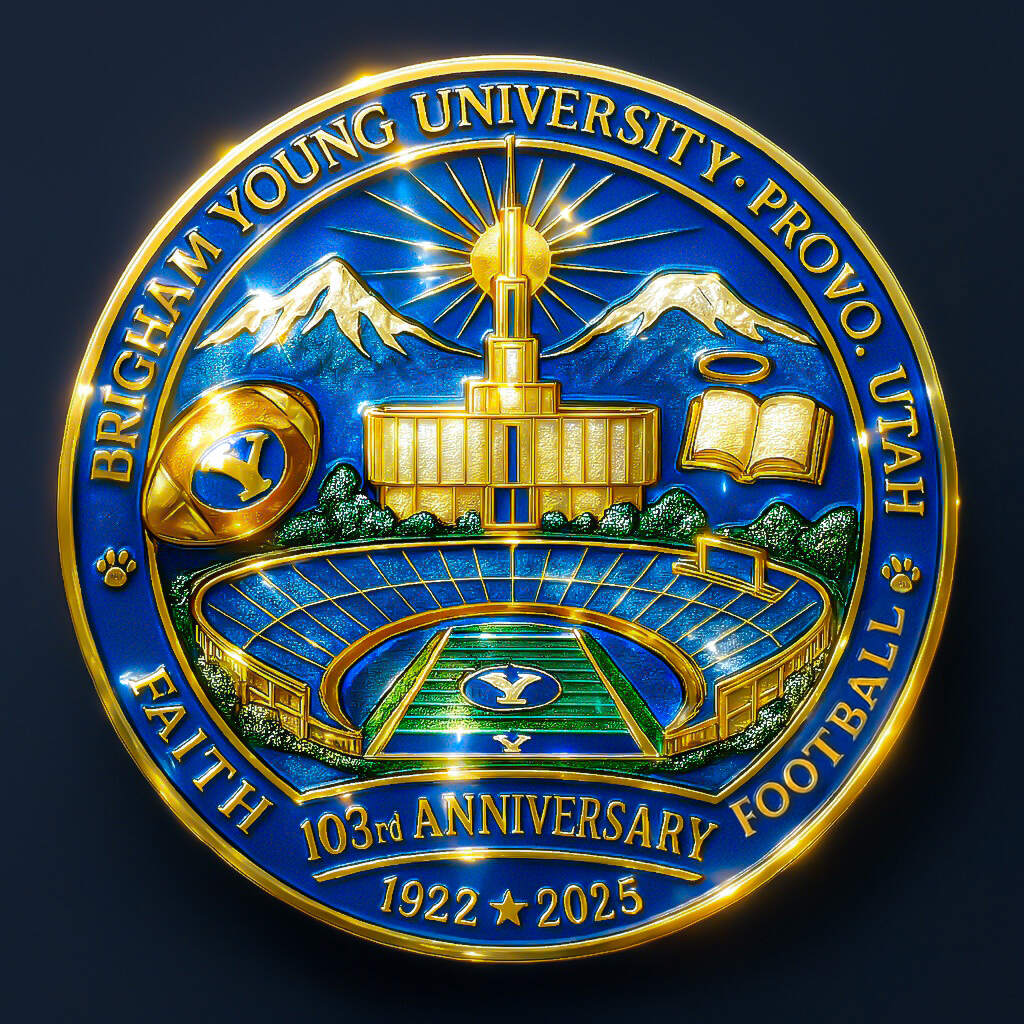 🔥Spirit of 1922” – BYU Cougars Football 103rd Anniversary Commemorative Coin