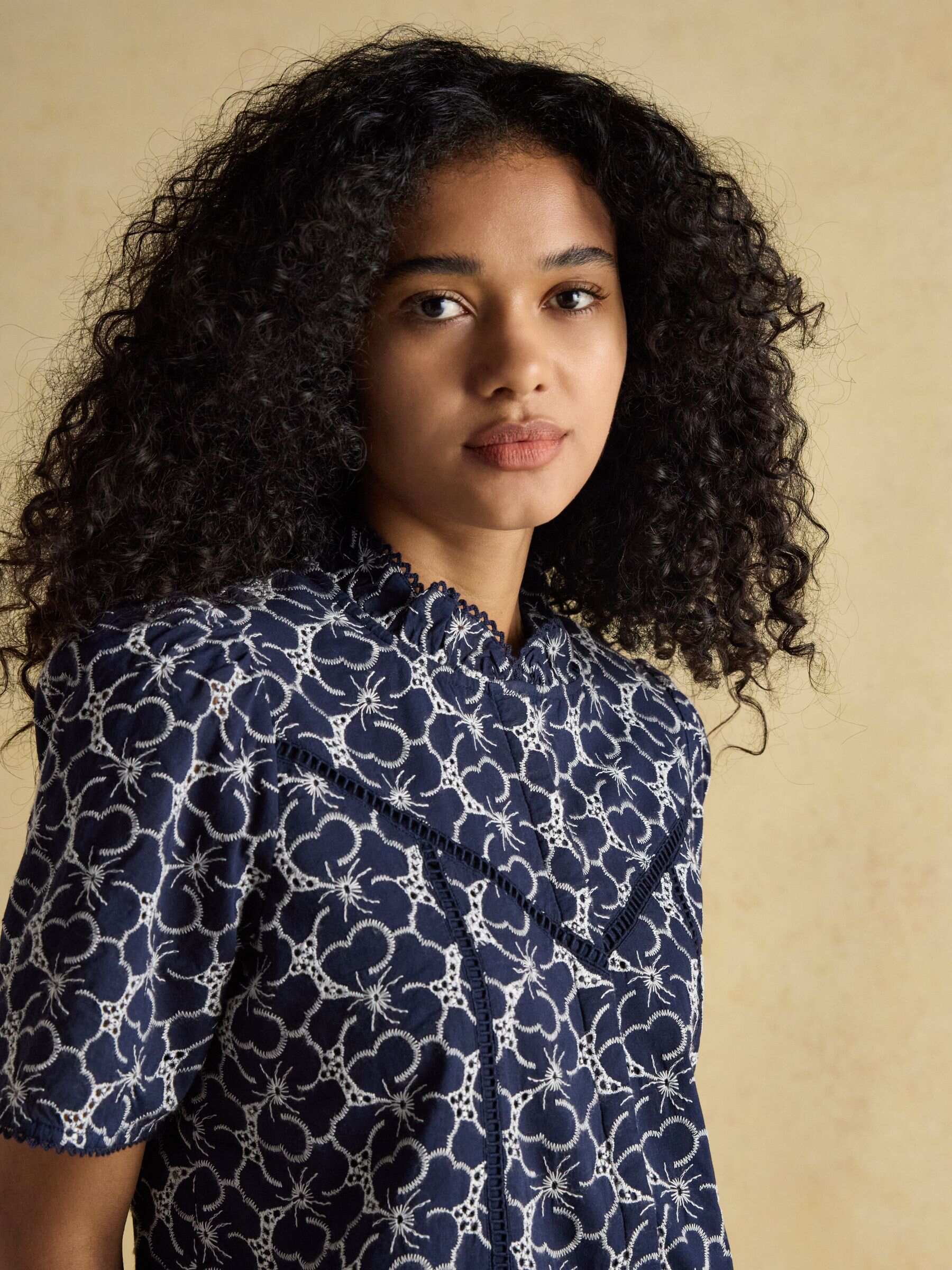 Remi Green Broderie Blouse