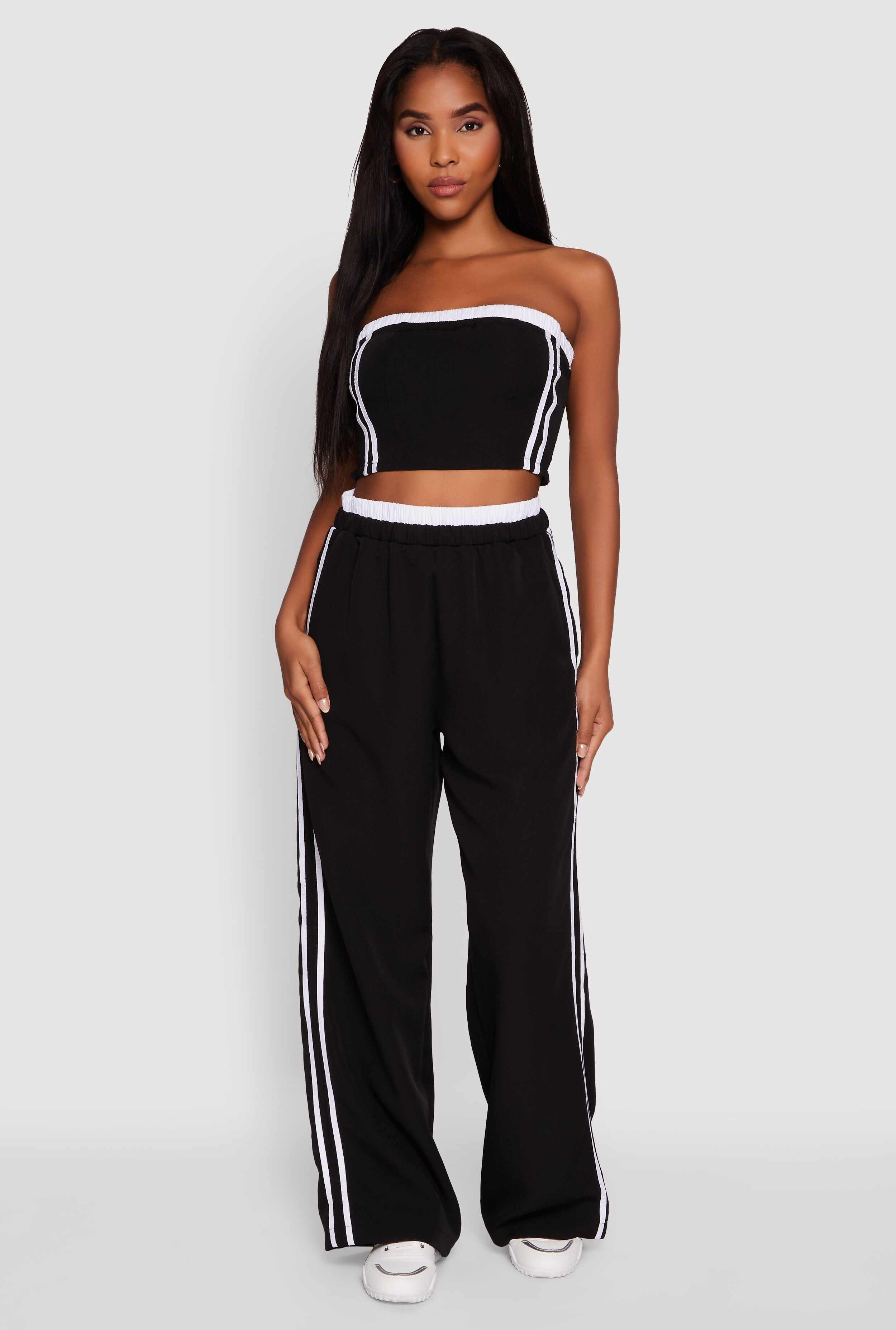 Varsity Stripe Crop Tube Top