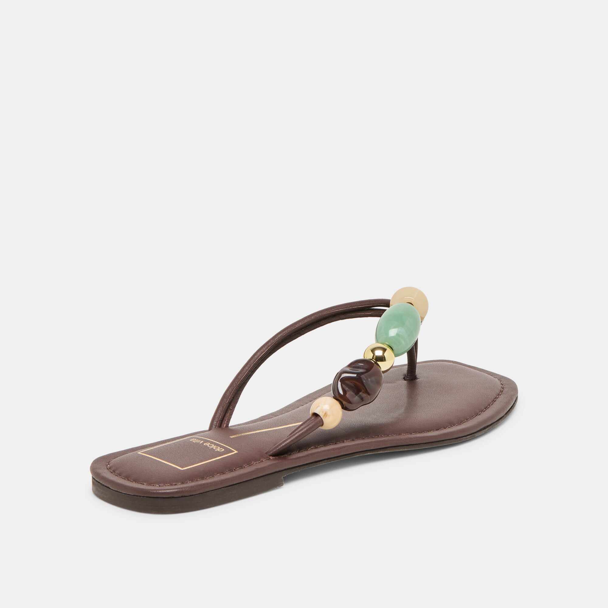 CELY SANDALS DK BROWN LEATHER