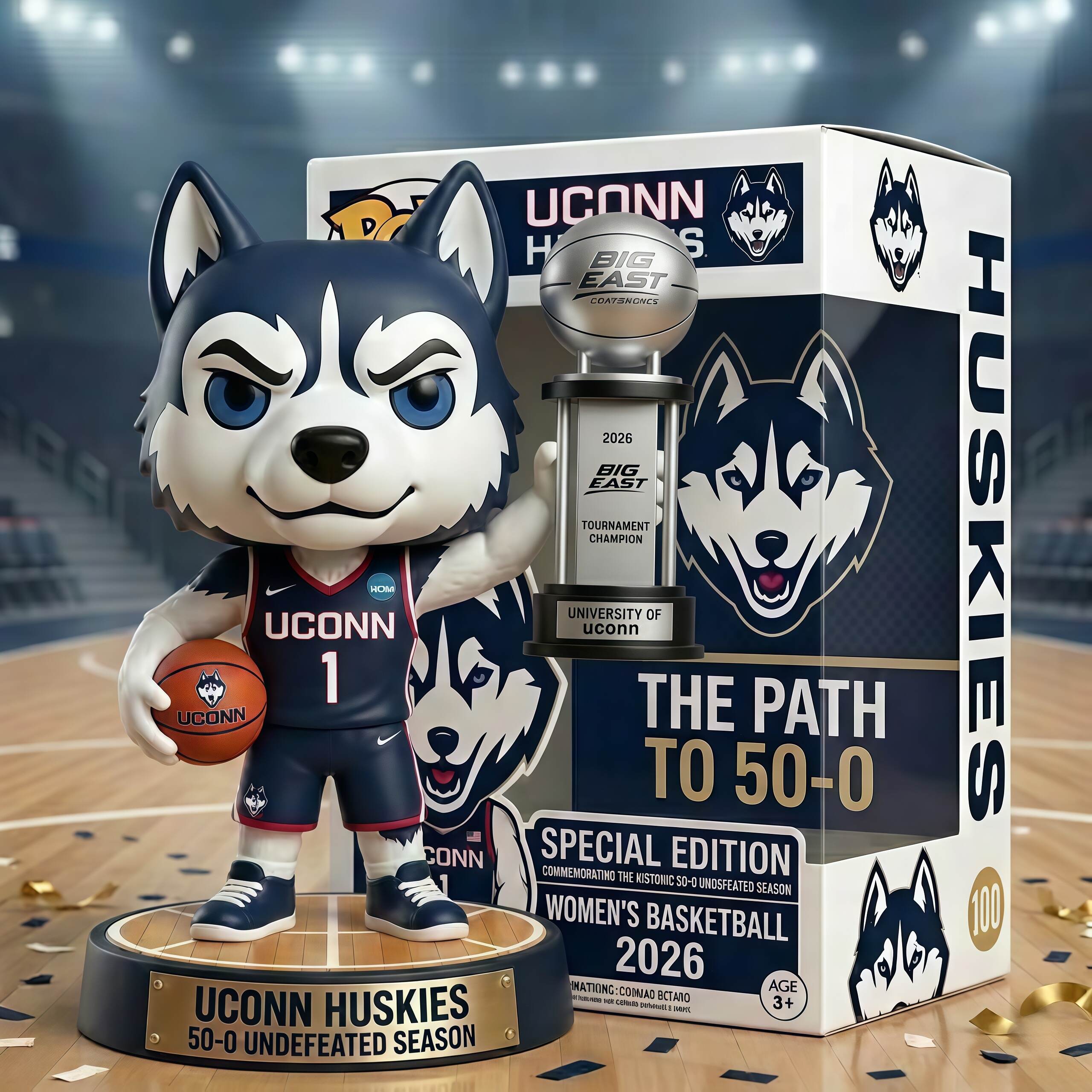 UConn Huskies The Path to 50-0 Commemorative POP! Figure