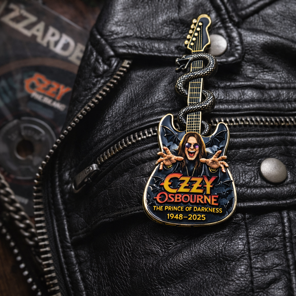 Ozzy Osbourne –The Prince of Darkness Commemorative Guitar Pin