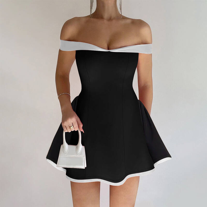 Vintage Classic One Neck Sheath Dress