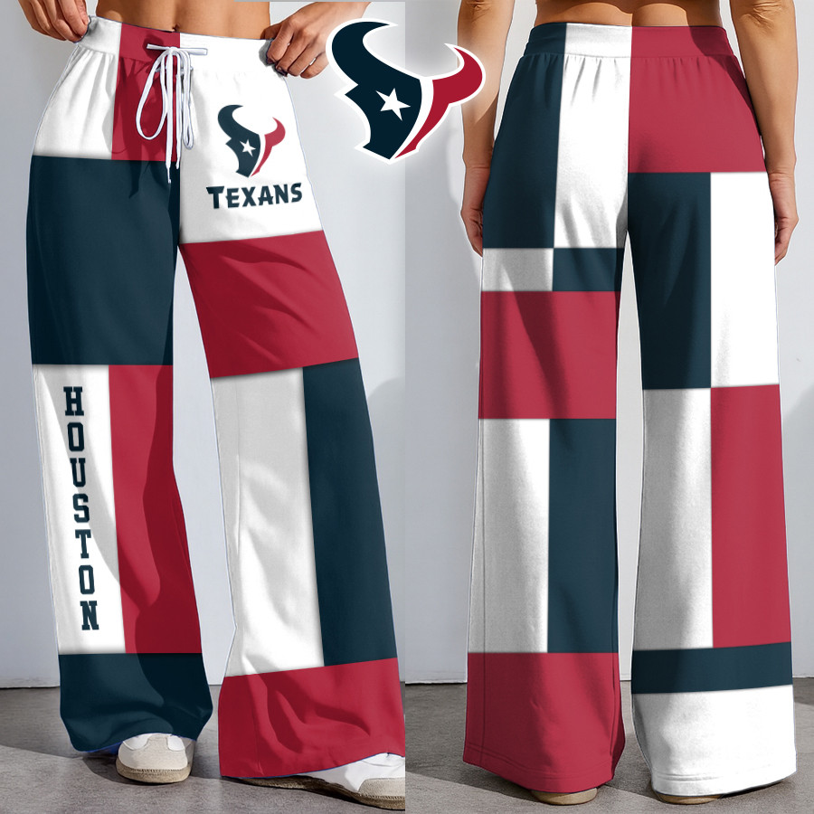 Houston Texans | Premium NFL Color Block Football High-Stretch Casual Pants HI