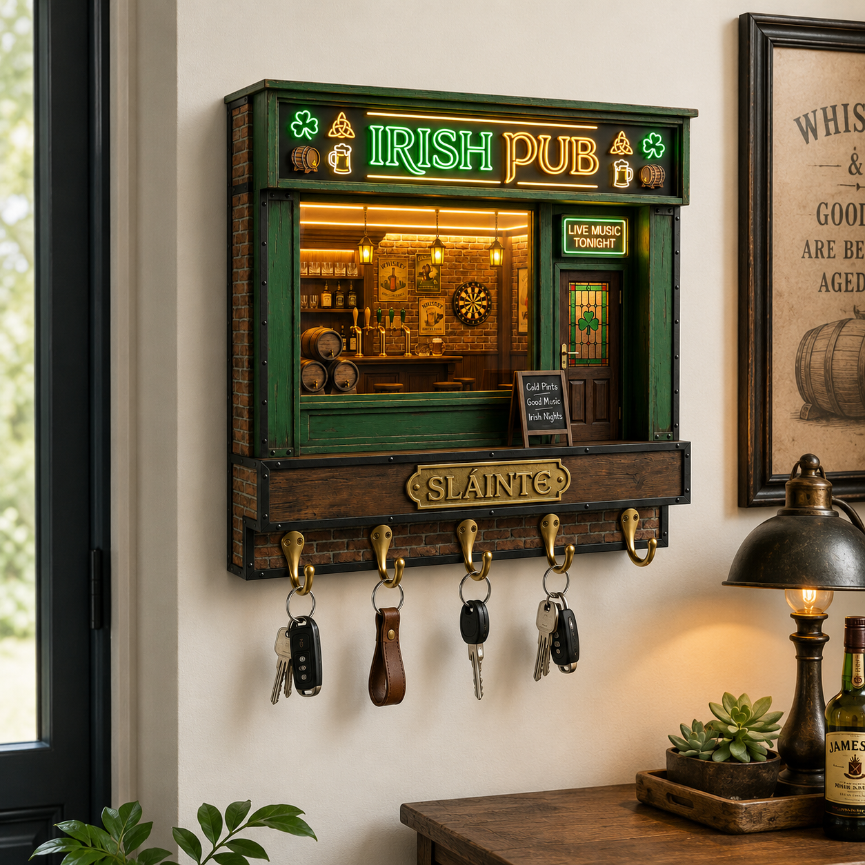 Irish Pub-style Key Holder