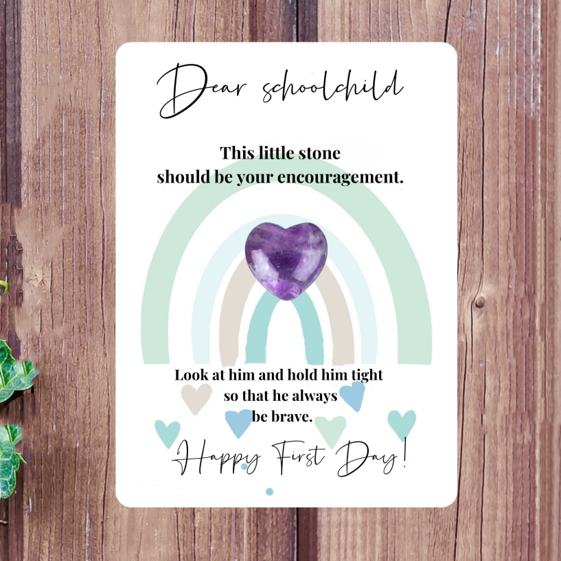 Schoolchild 2024-Heart-Shaped Courage Stone