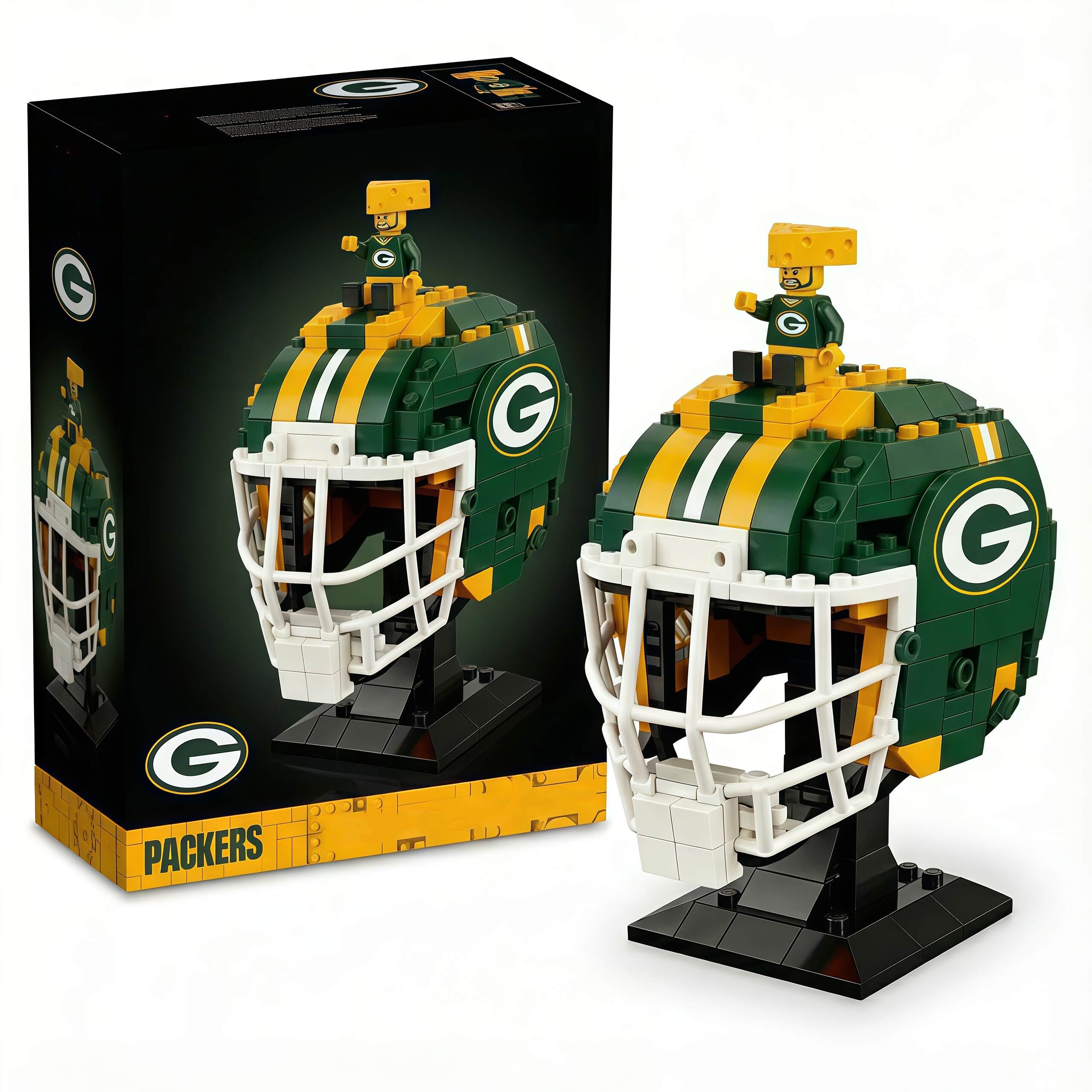 American Pro Football Brick Helmet Collector Brick Set