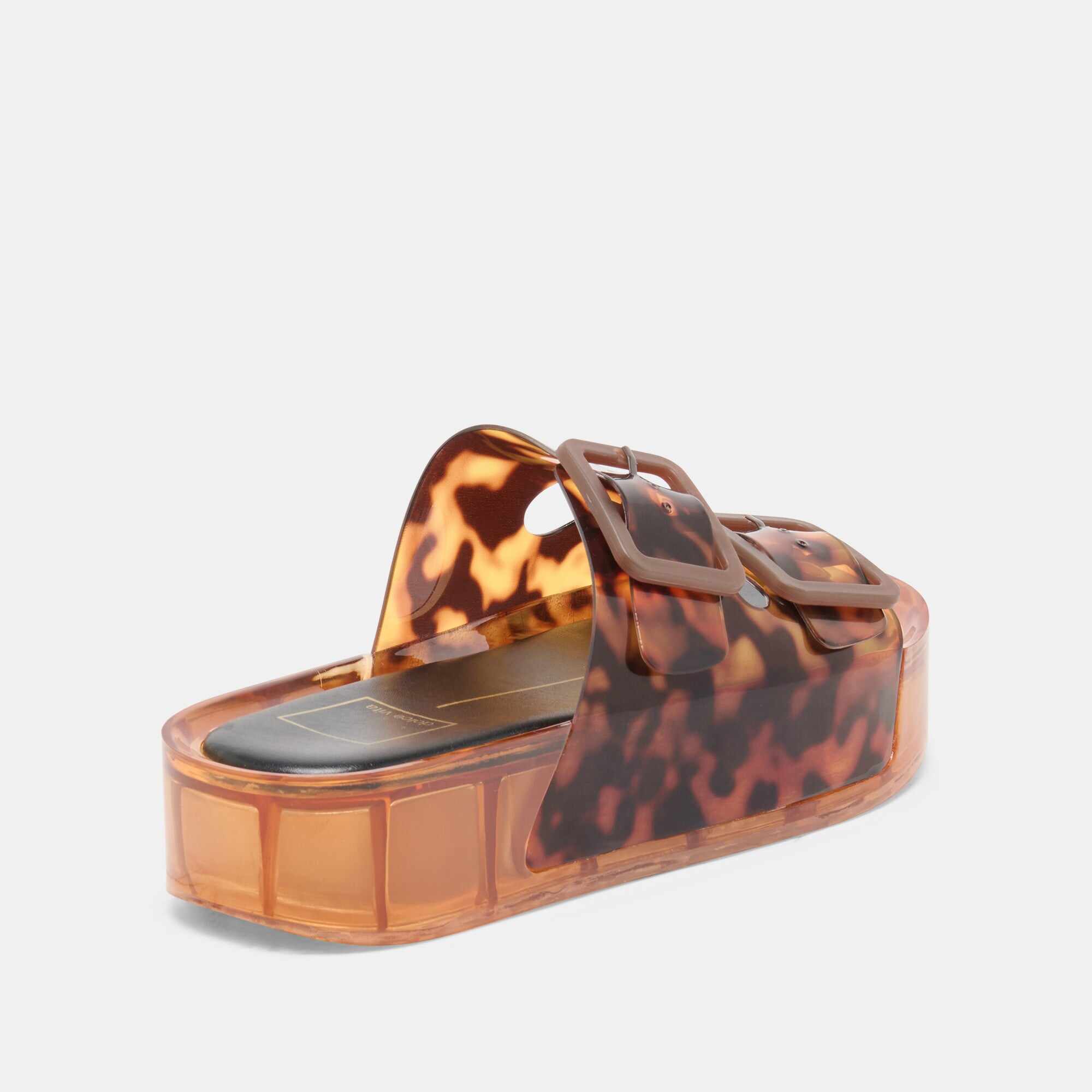 JULIO X SANDALS TORTOISE VINYL
