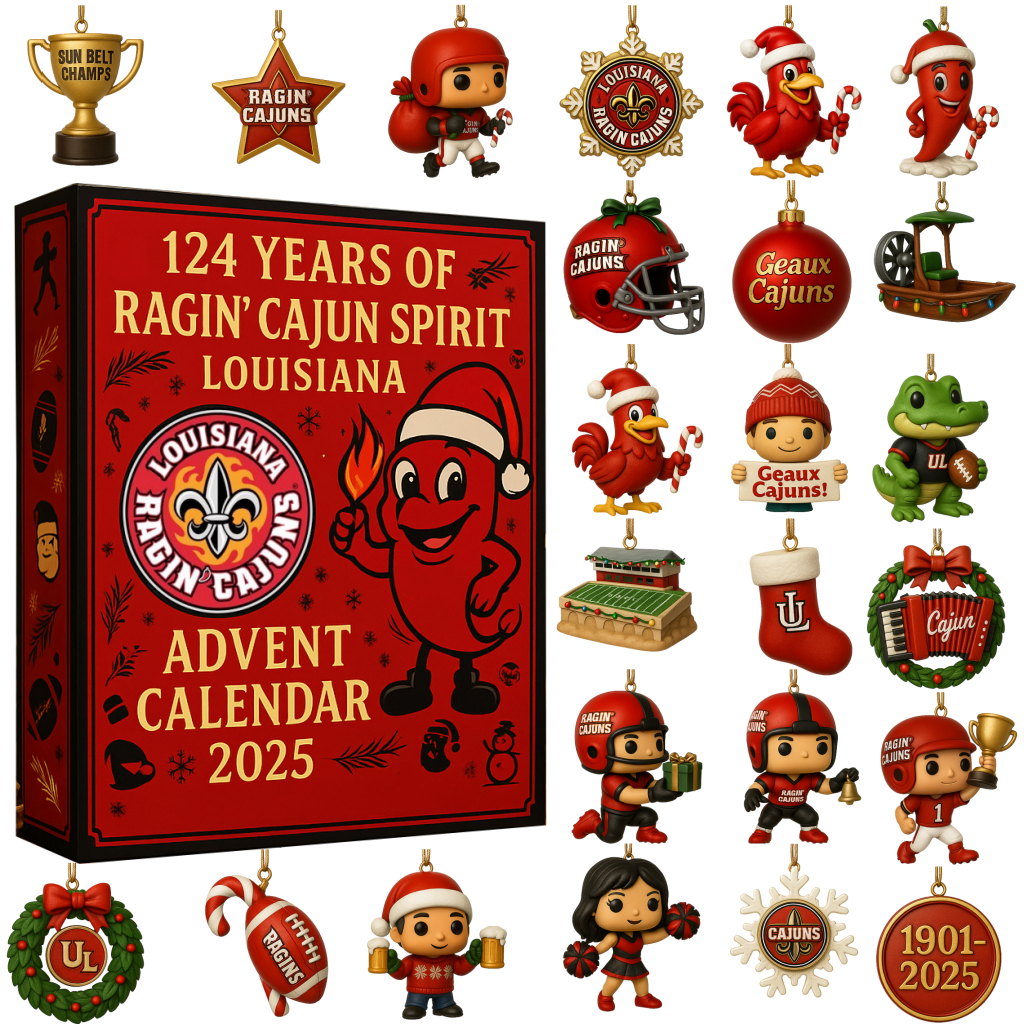 2025 Louisiana Ragin’ Cajuns Advent Calendar
