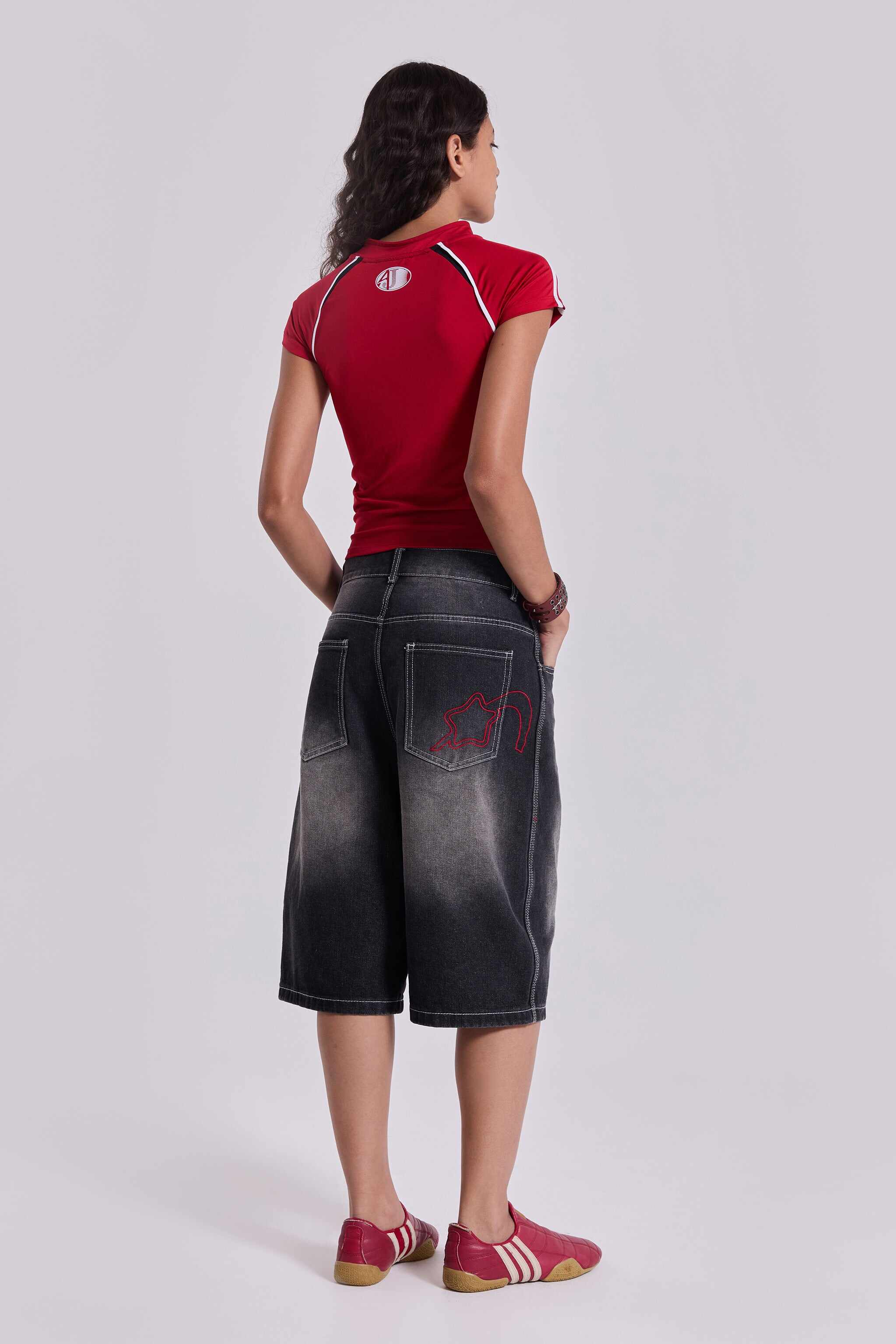 Washed Black Jumbo Jorts