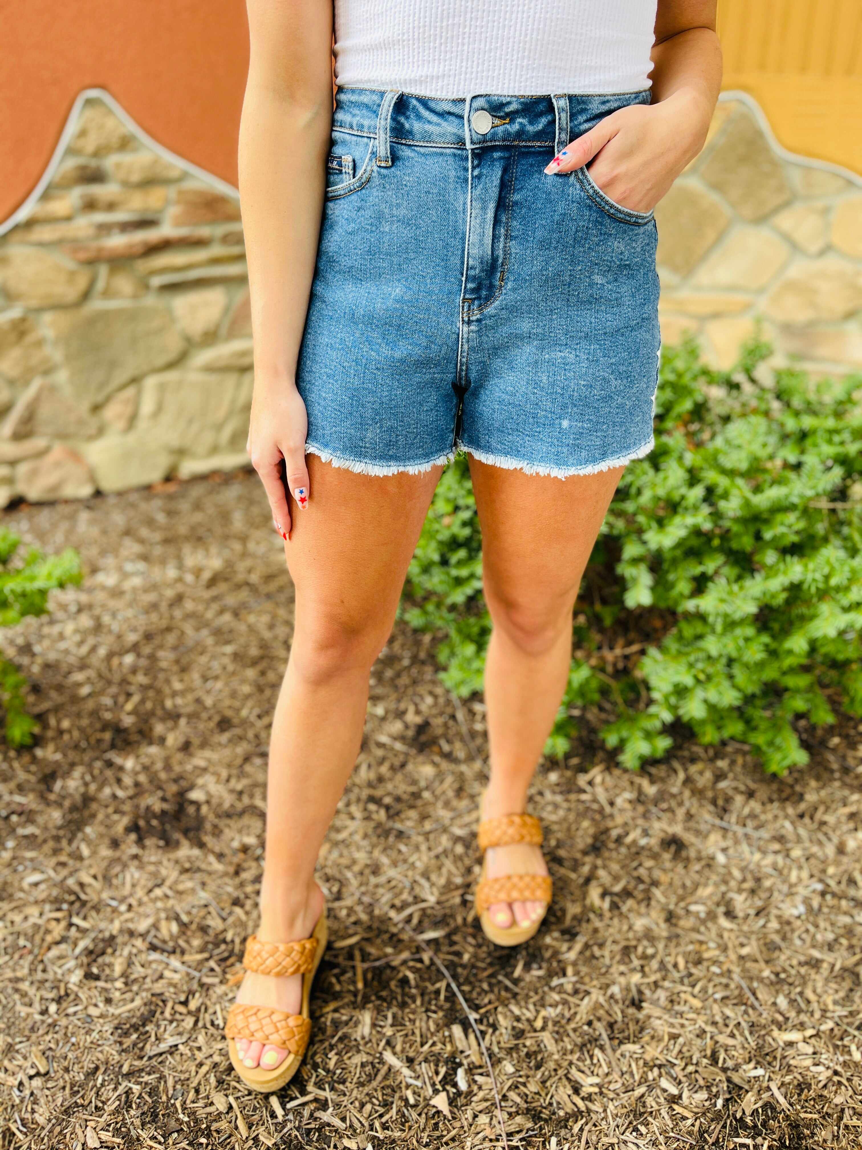 REG/CURVY Starstruck Cutoff Shorts