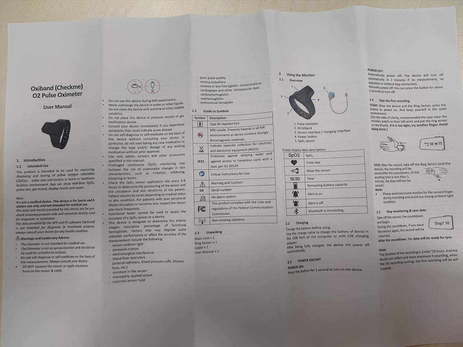 Wellue O2 Pulse Oximeter with Smart Reminder | Blood Oxygen Saturation Monitor for SpO2 and Heart Rate Tracking Continuously, Bluetooth Finger Ring with Free APP &PC Report