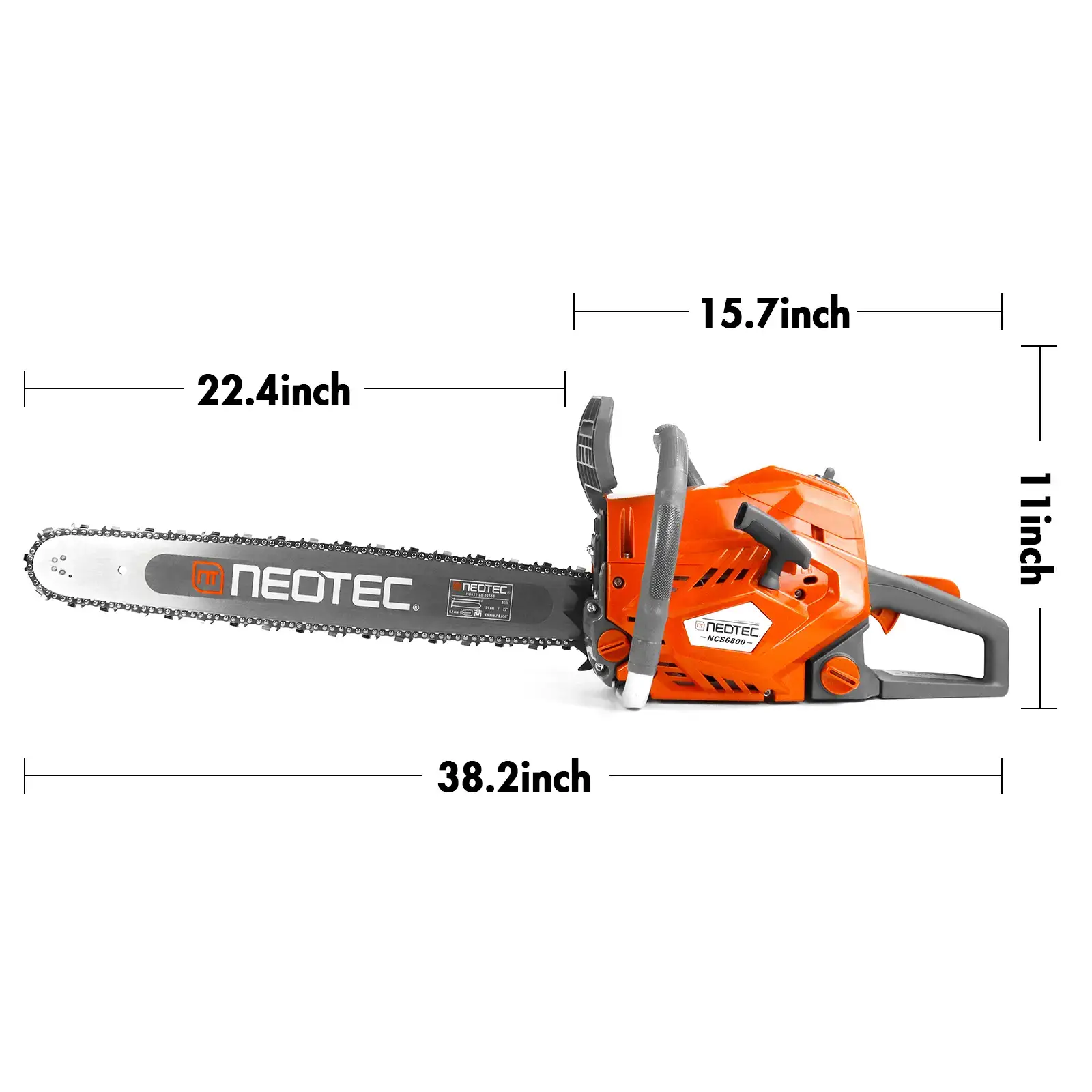 68CC Gas Chainsaw - 22 & 24 Inch Power Tool