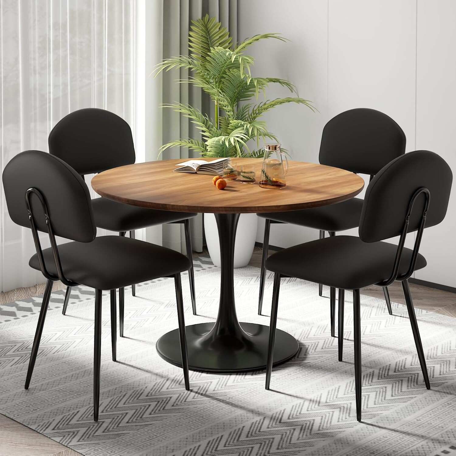 VECELO Dining Chairs Set of 2